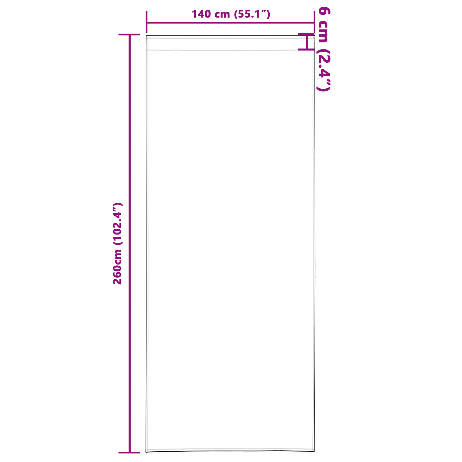 Draperii 2 piese buzunare baghetă gri 260x140 cm [8]