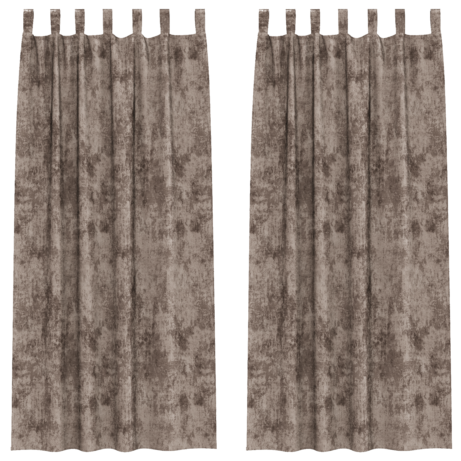 Draperii din catifea 2 buc cu ochiuri Cappuccino 245x140 cm [2]