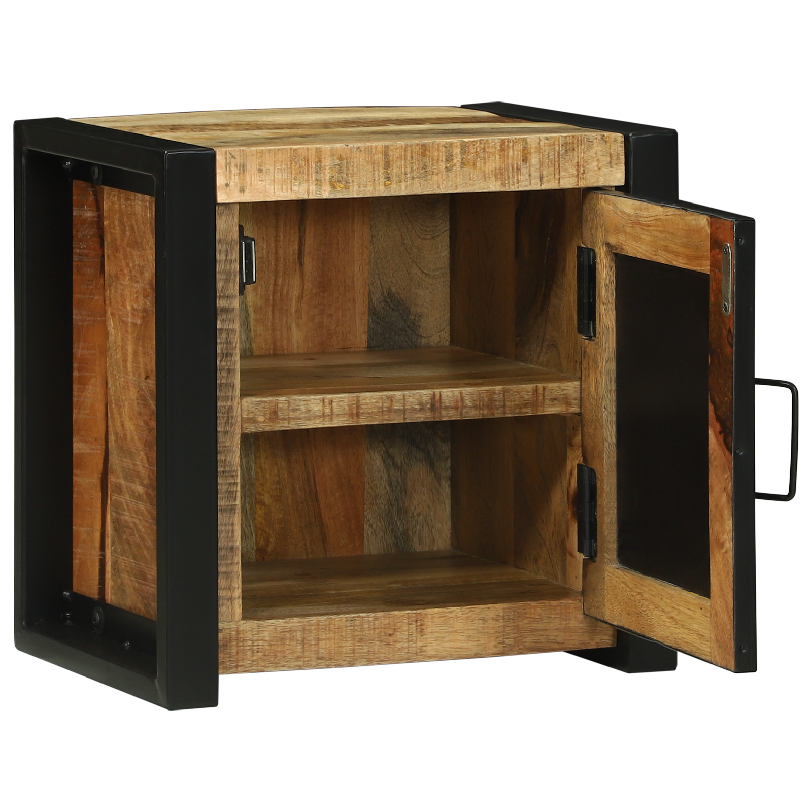 Cabinet de perete pentru baie 40x30x40 cm Lemn solid Mango brut [3]