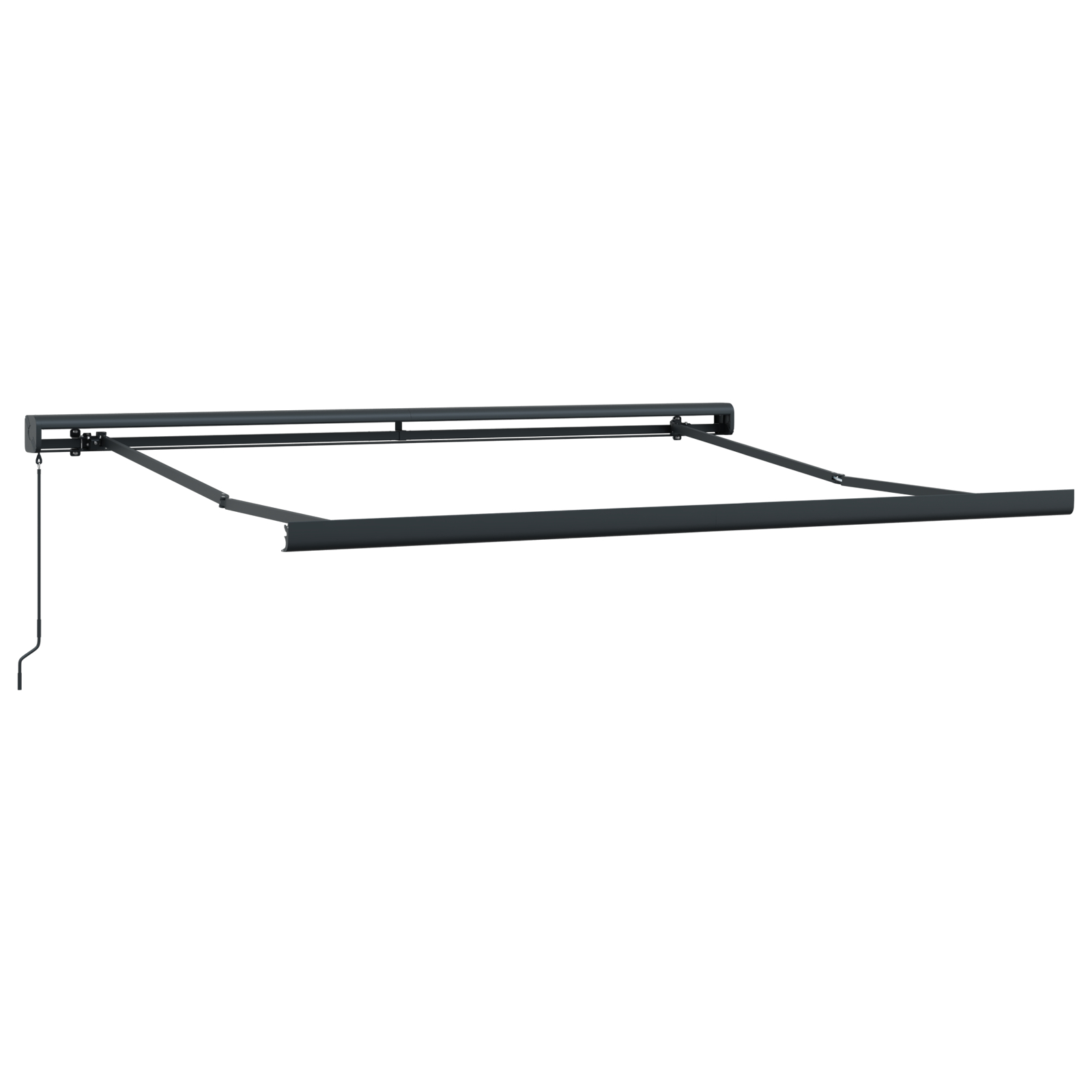 Marchiză manuală retractabilă neagră 300x250 cm, Țesătură de înlocuire pentru marchiză 3x2.5 m cu cadru negru [5]