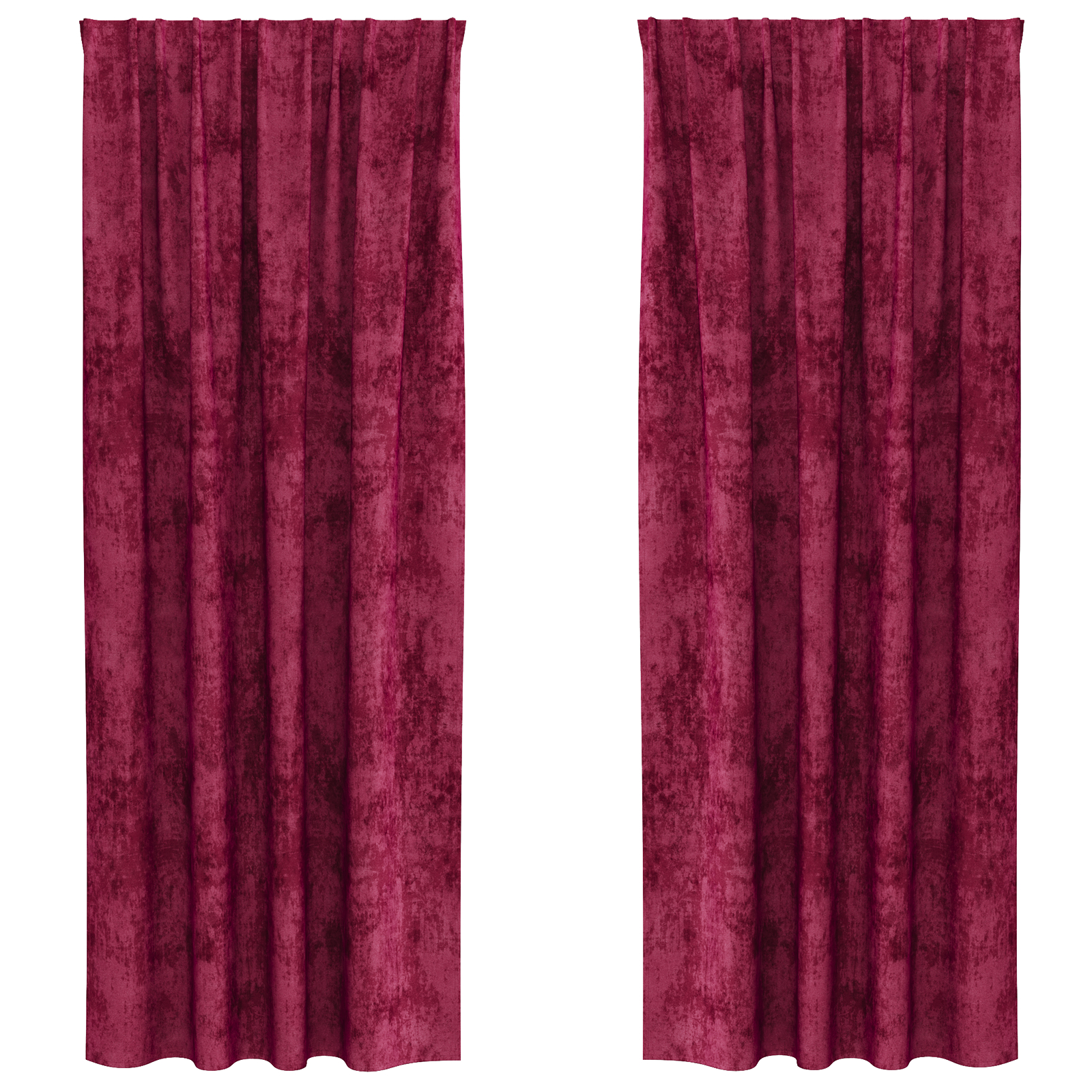 Draperii din catifea 2 piese cu inele Bordo 245x140 cm [2]