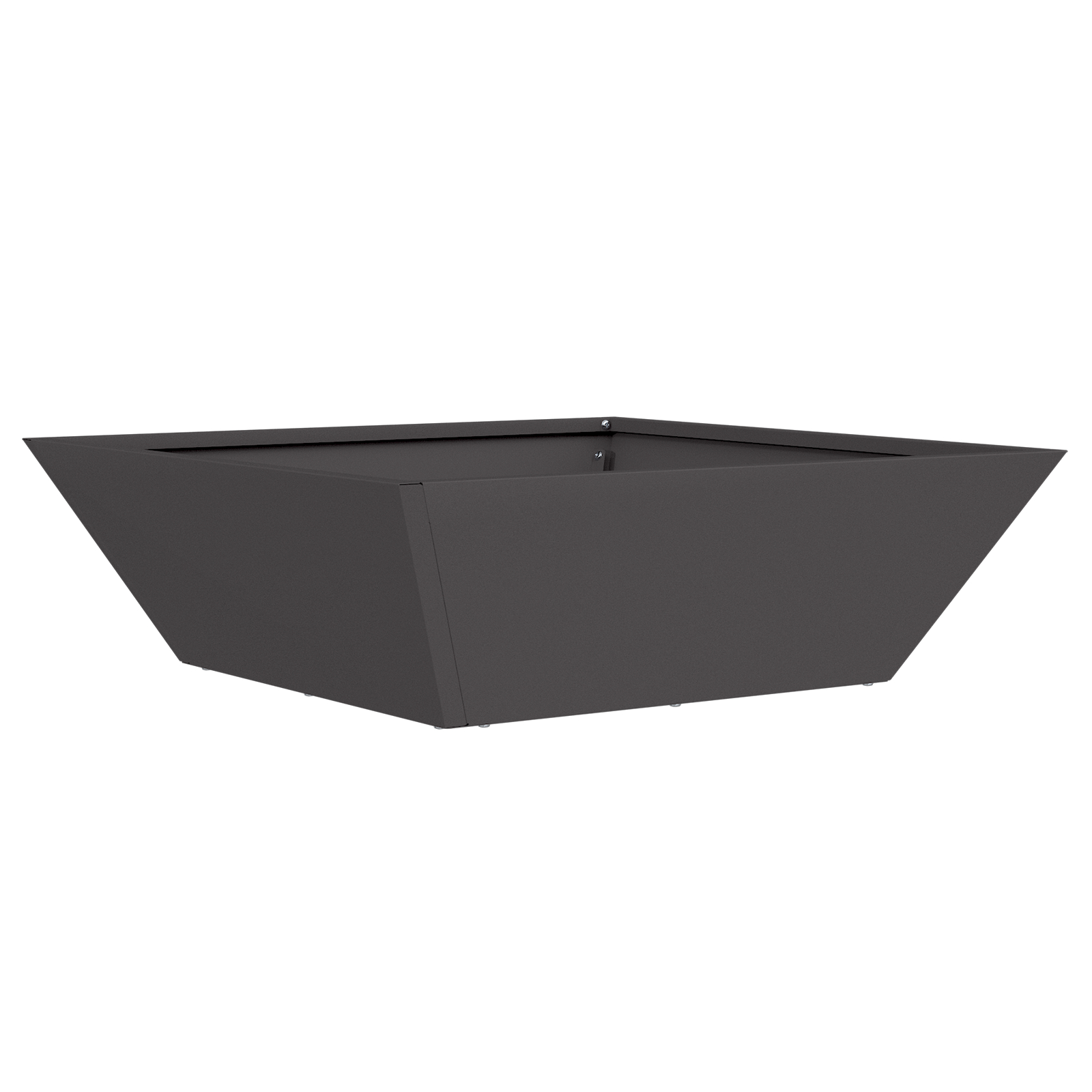 Ghiveci Metalic Negru Metal 50 x 50 x 15 cm Inserții Decorative [1]