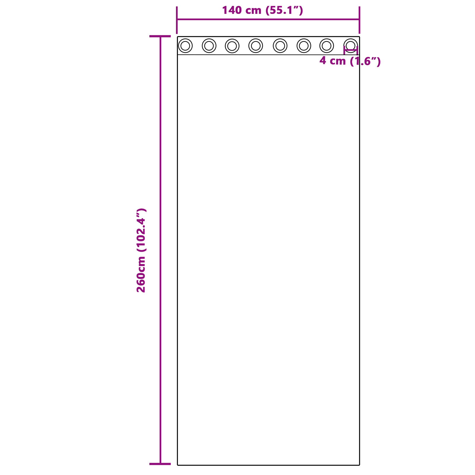 Draperii din catifea 2 buc cu gromete champagne 260x140 cm [7]