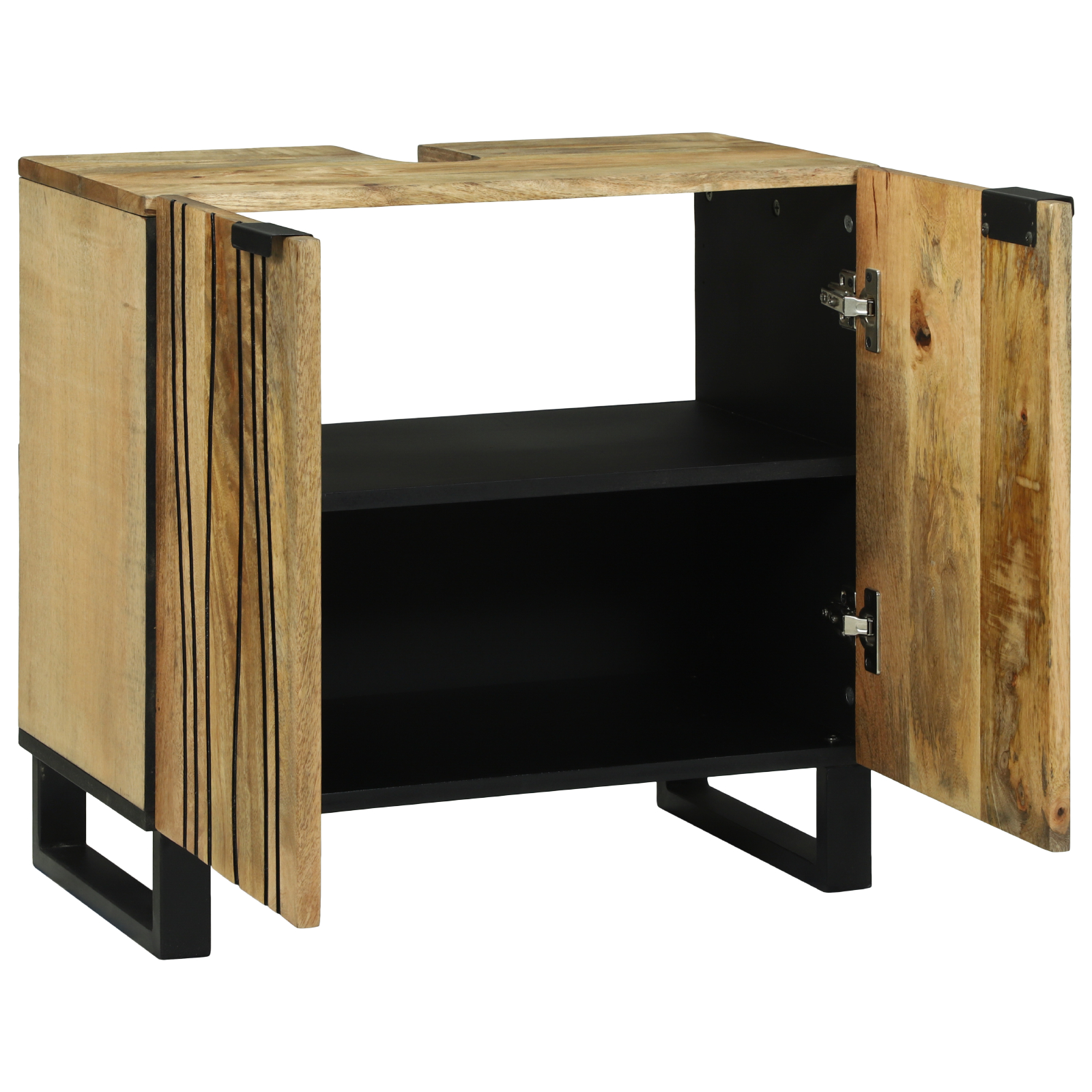 Cabinet pentru chiuvetă 62x33x58 cm Lemn solid de mango și lemn procesat [1]