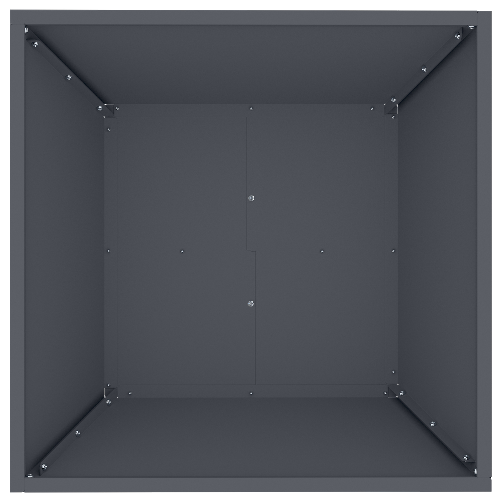 Ghiveci Metalic Antracit Metal 50 x 50 x 15 cm [8]