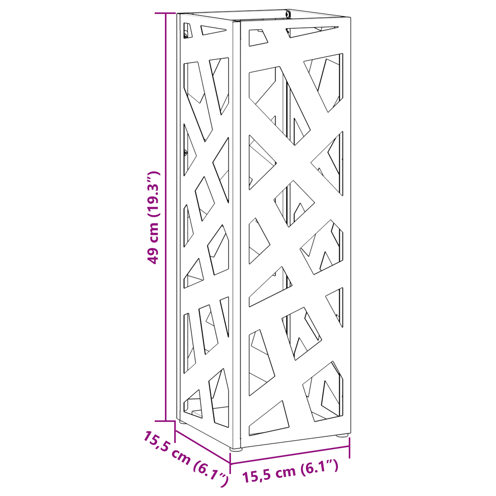 Suport de Umbrele Negru Metal Mediul Model Suport de Umbrele [7]