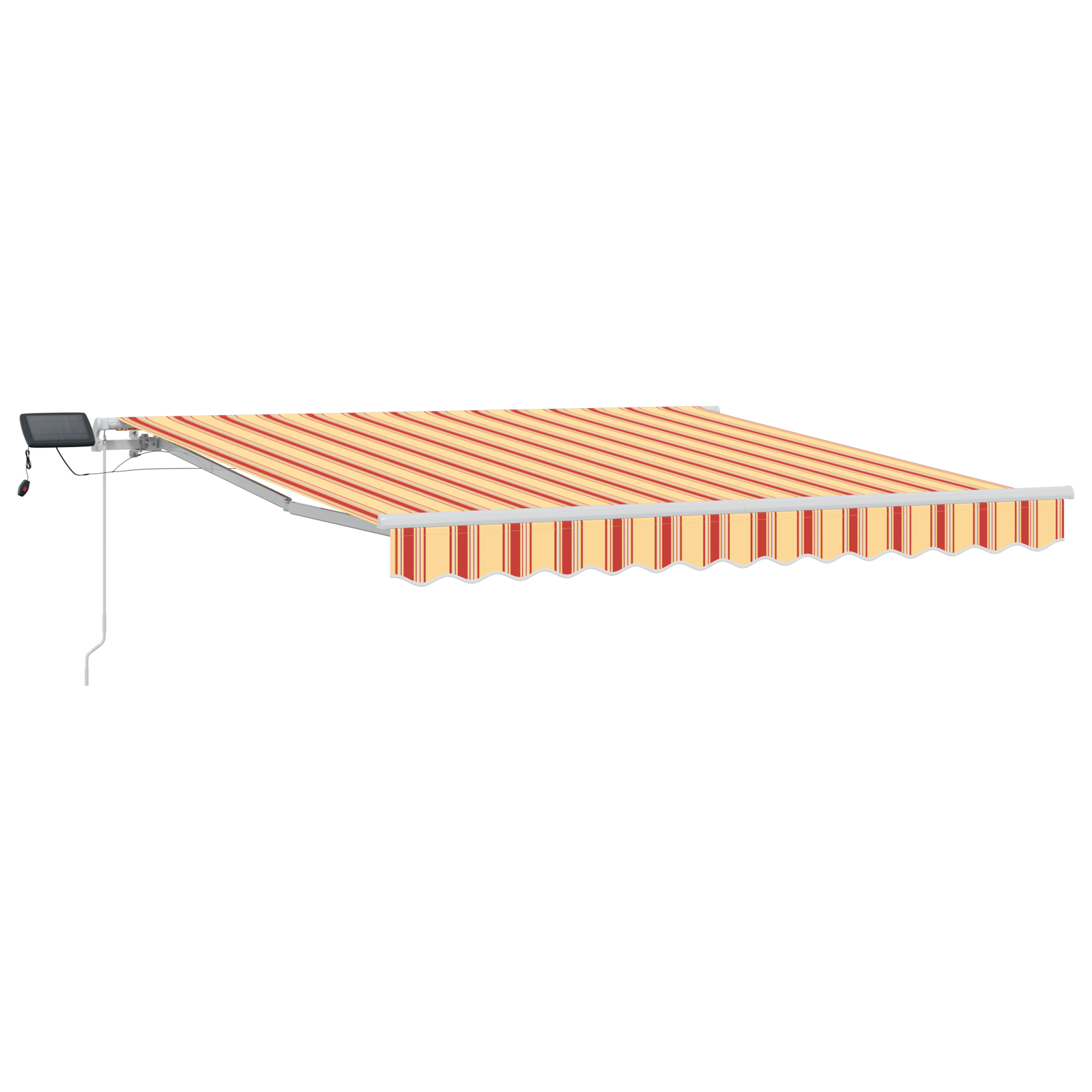 Marcheta retractabilă manuală cu LED galben și portocalie 300x250 cm [2]