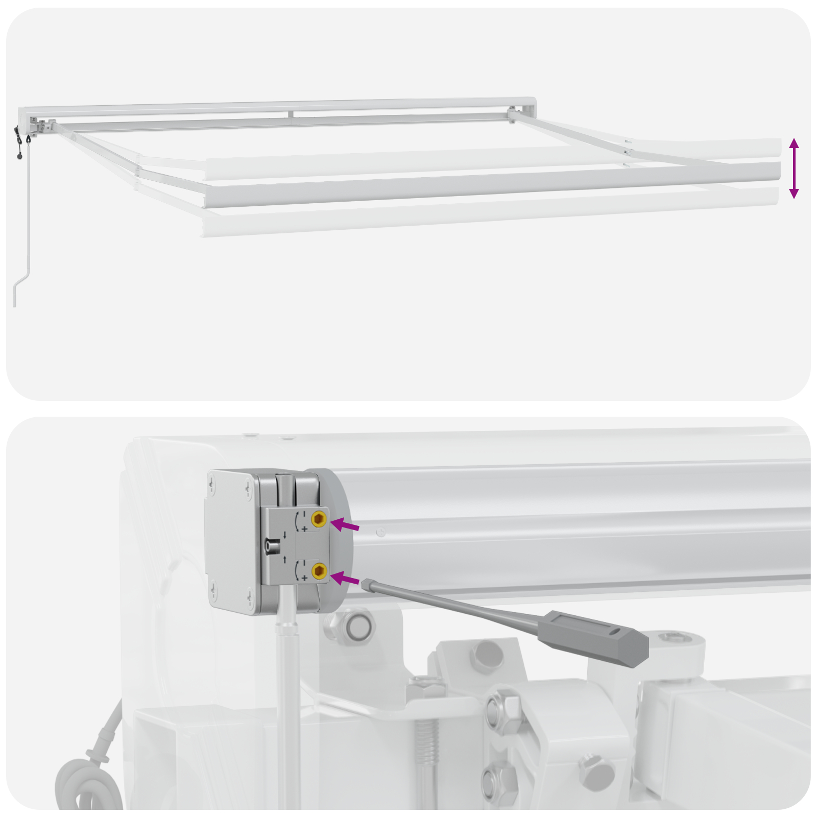 Marchiză automată retractabilă neagră 300x250 cm, Țesătură de înlocuire pentru marchiza  pentru cadru de 3x2.5 m negru [10]