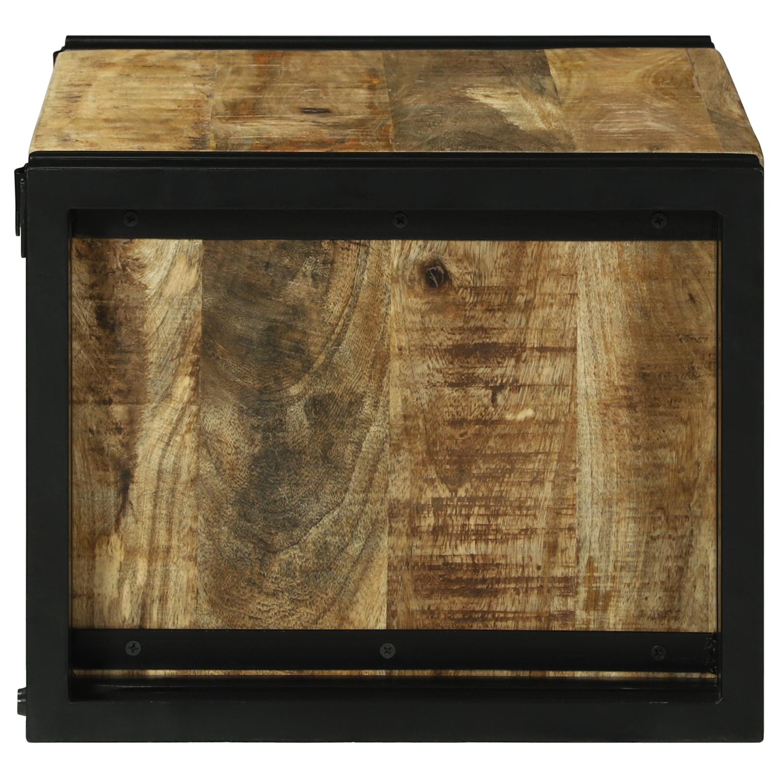 Stativ pentru vin 46x35x27.5 cm Lemn Solid de Mango Brut [5]