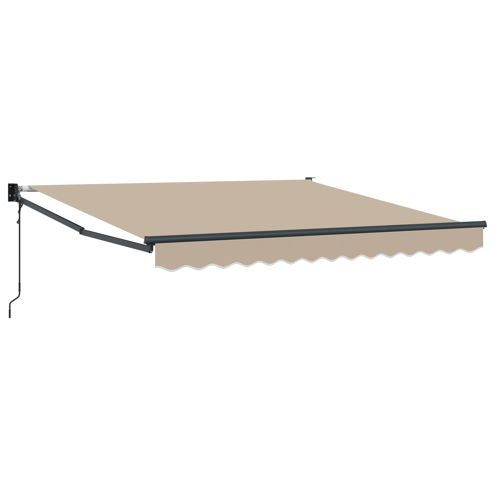 Marchiză Automată Retractabilă Bej 300x250 cm,  Material de Înlocuire pentru Marchiză 3x2.5 m Bej [2]