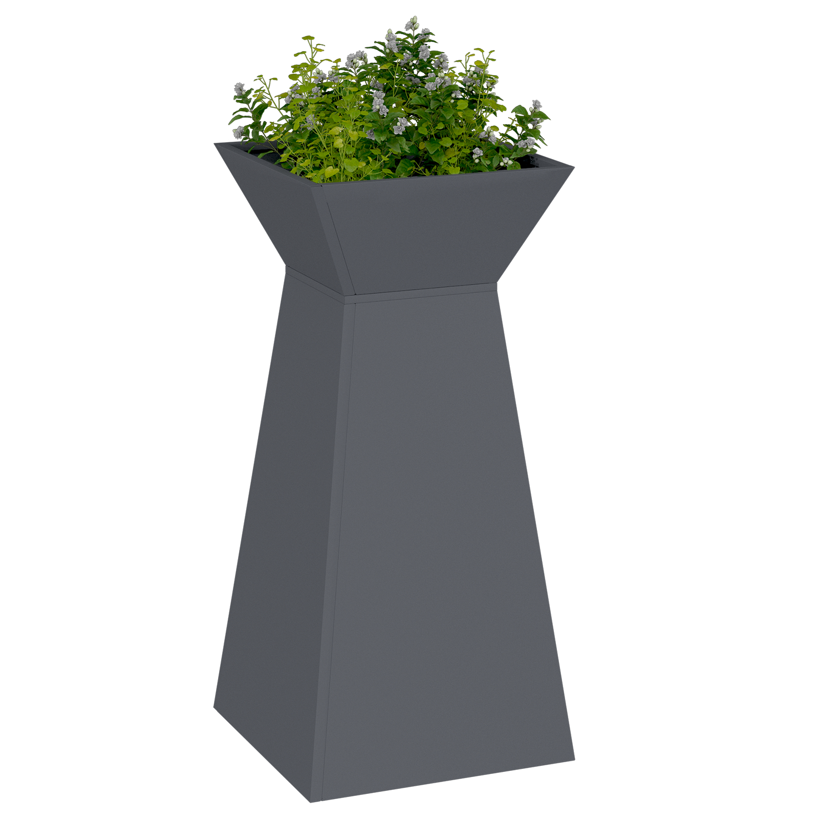Suport pentru plante Antracit Plastic 35 x 35 x 73 cm Ghivece [2]