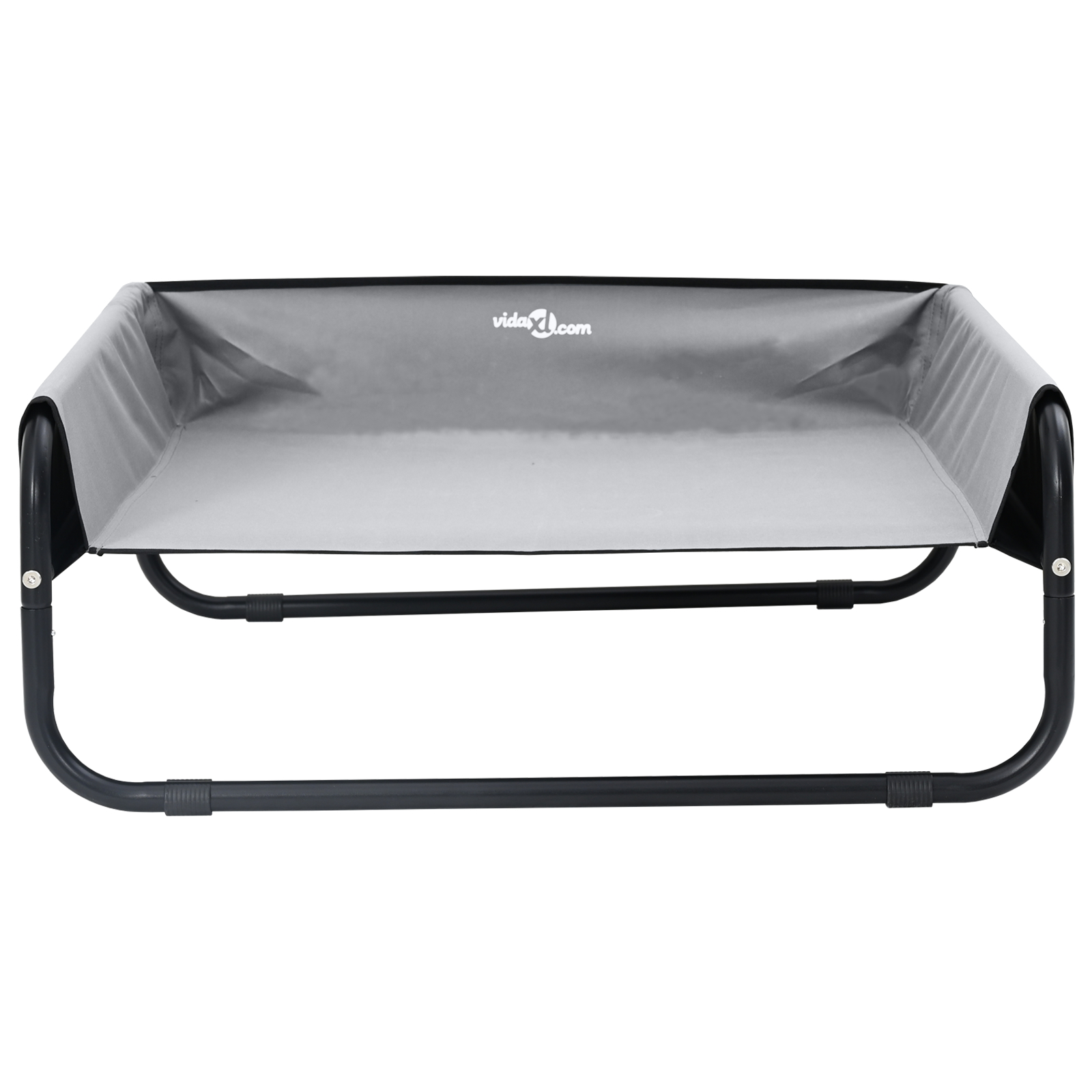 Pat ridicat pentru câini gri deschis M din țesătură Oxford și metal [3]