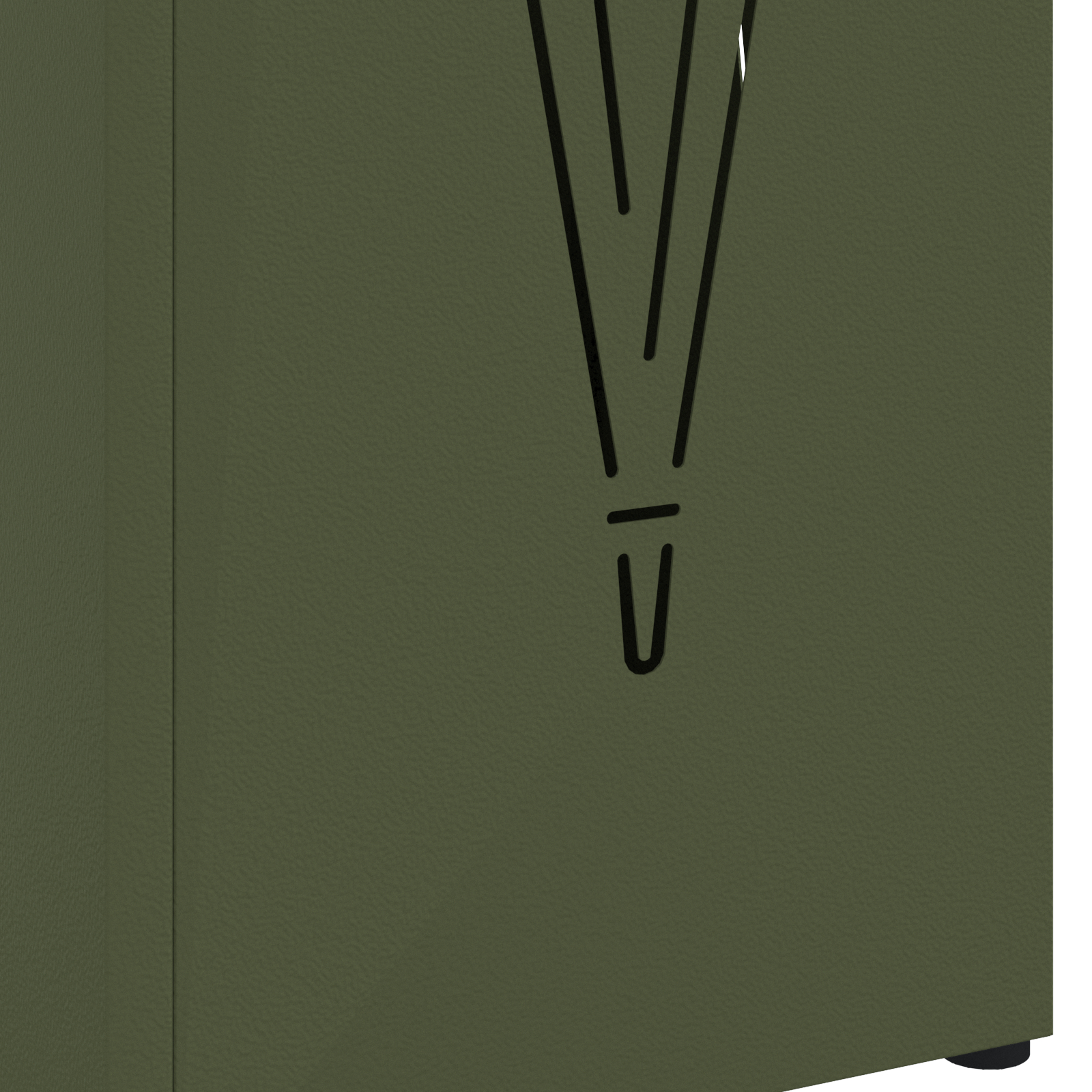 Suport de umbrele Verde oliv Metal Mediu Inserții decorative [4]