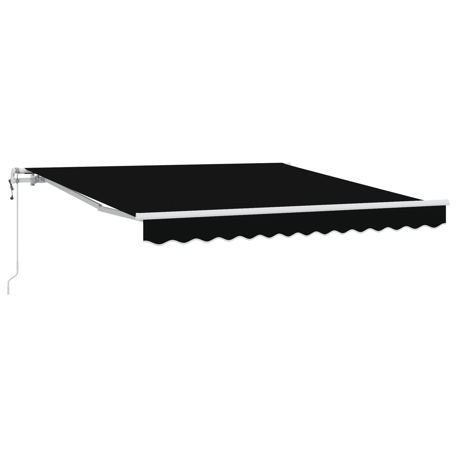 Marchiză retractabilă automată neagră 300x250 cm, Fabrică de înlocuire pentru marchiză  pentru cadru de 3x2.5 m negru [2]