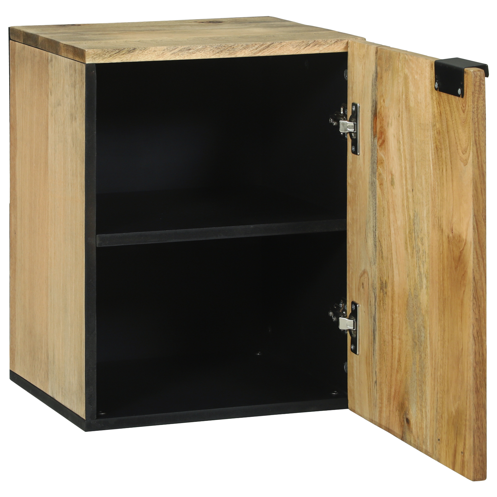 Cabinet de Perete pentru Baie 38x33.5x48 cm Lemn Masiv de Mango și Lemn Inginerit [1]