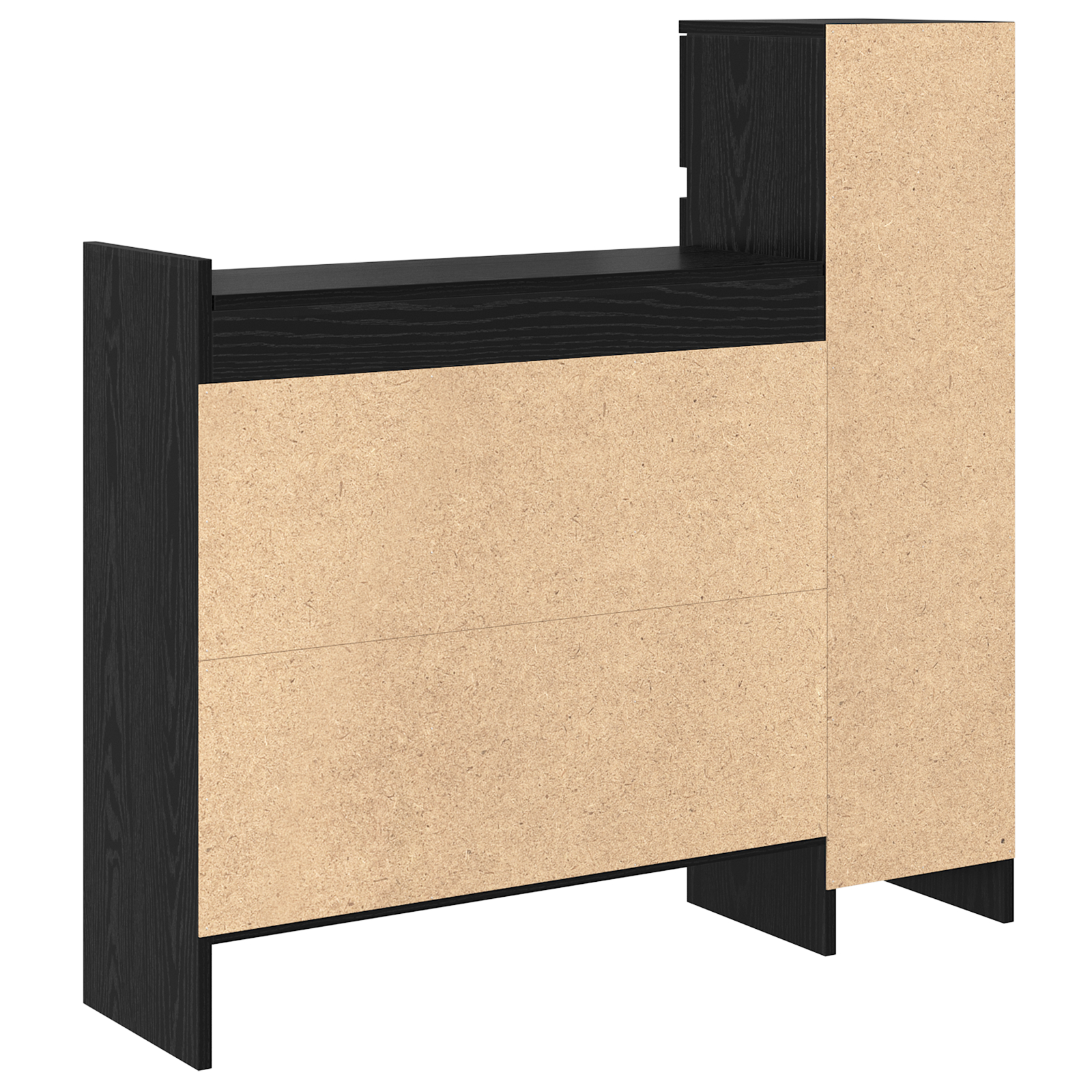 Cabinet pentru Pantofi Stejar Negru 100.5x28x100 cm Lemn prelucrat [7]