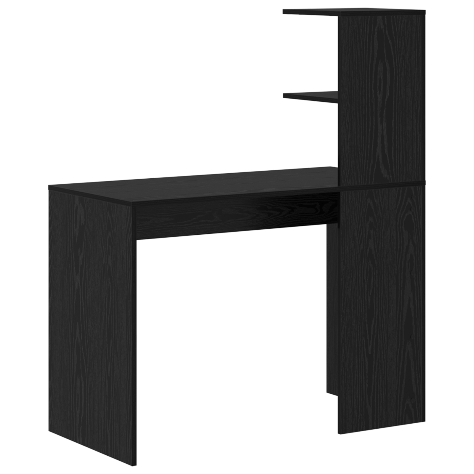 Birou de scris din stejar negru Stejar negru MDF, laminat Compact [6]