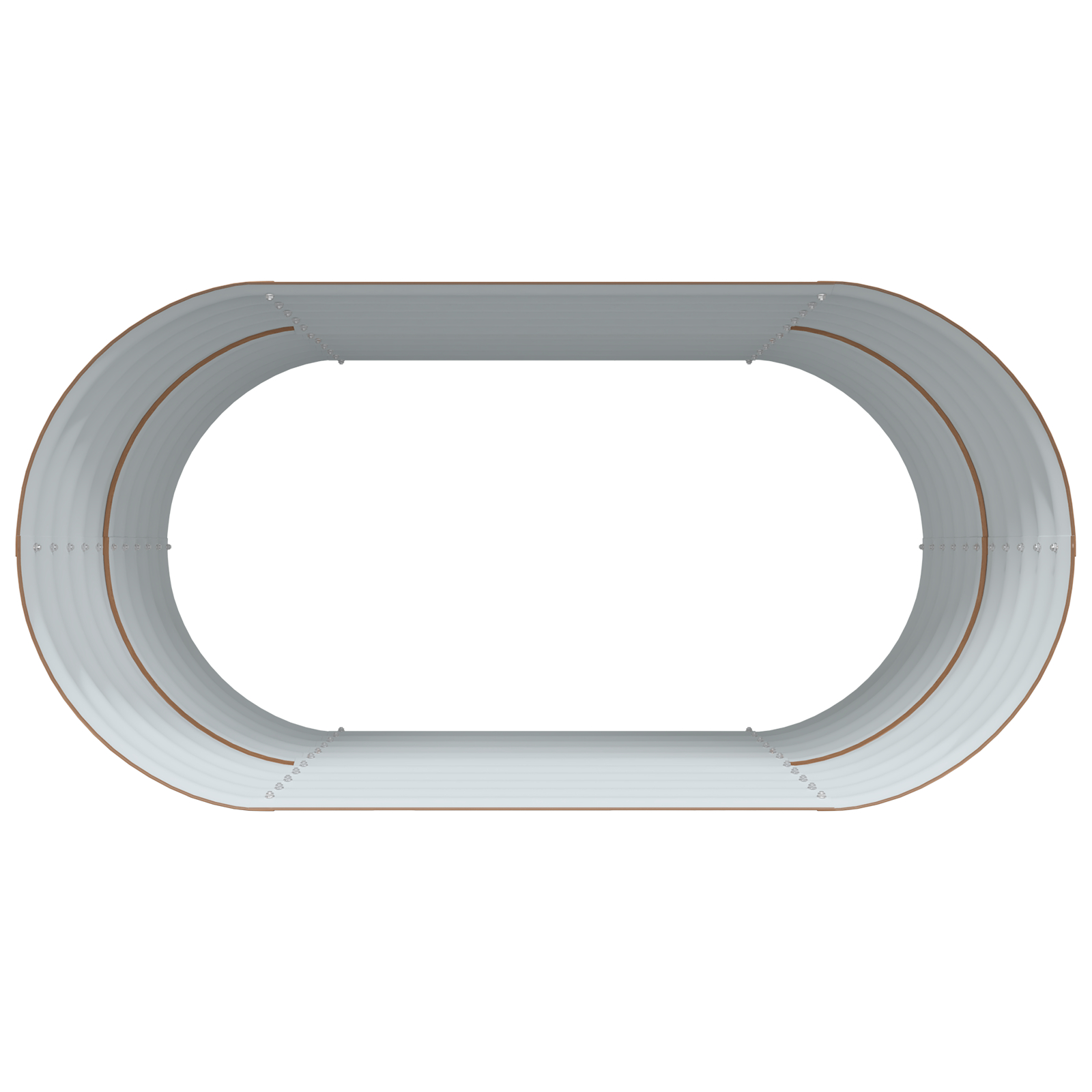 Nisip de grădină ridicat maro cu aspect de lemn 160x80x81 cm din oțel [6]