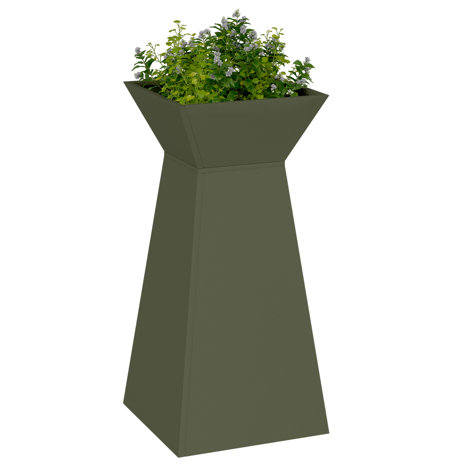 Suport pentru plante Verde măsliniu Metal 35 x 35 x 73 cm Ghivece [2]