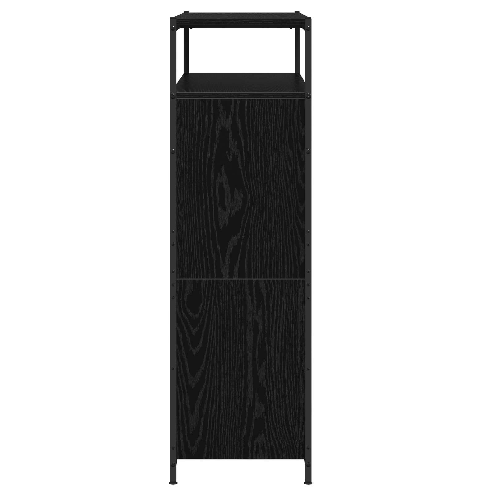 Cabinet pentru pantofi cu 4 sertare flip Black Oak 100x34x112 cm [6]