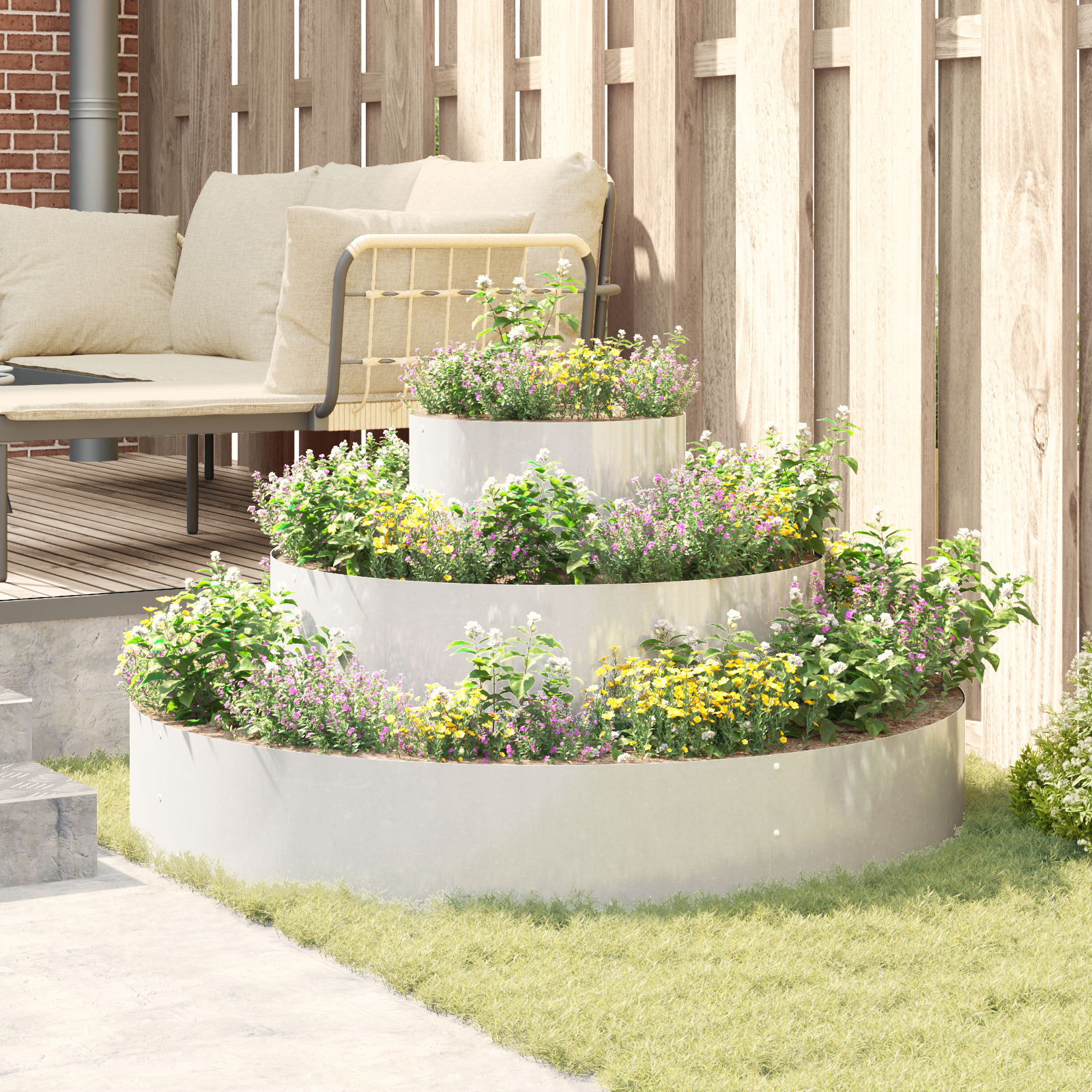 Ghiveci Oțel Inoxidabil Oțel Inoxidabil Ø 120 cm Durabil Stylish [4]