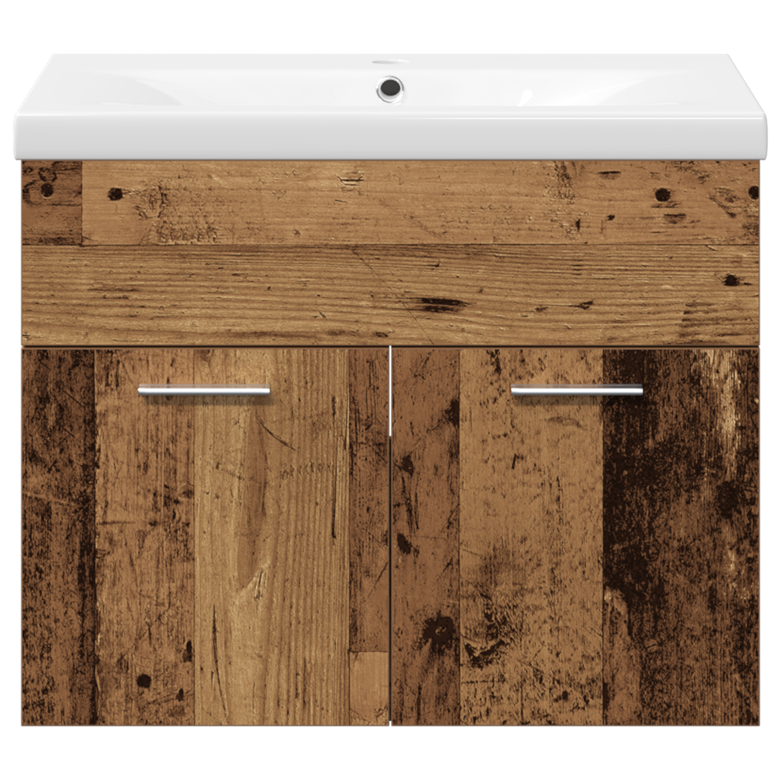 Set Mobilier Baie 3 Piese Lemn Vechi Lemn Laminat [6]