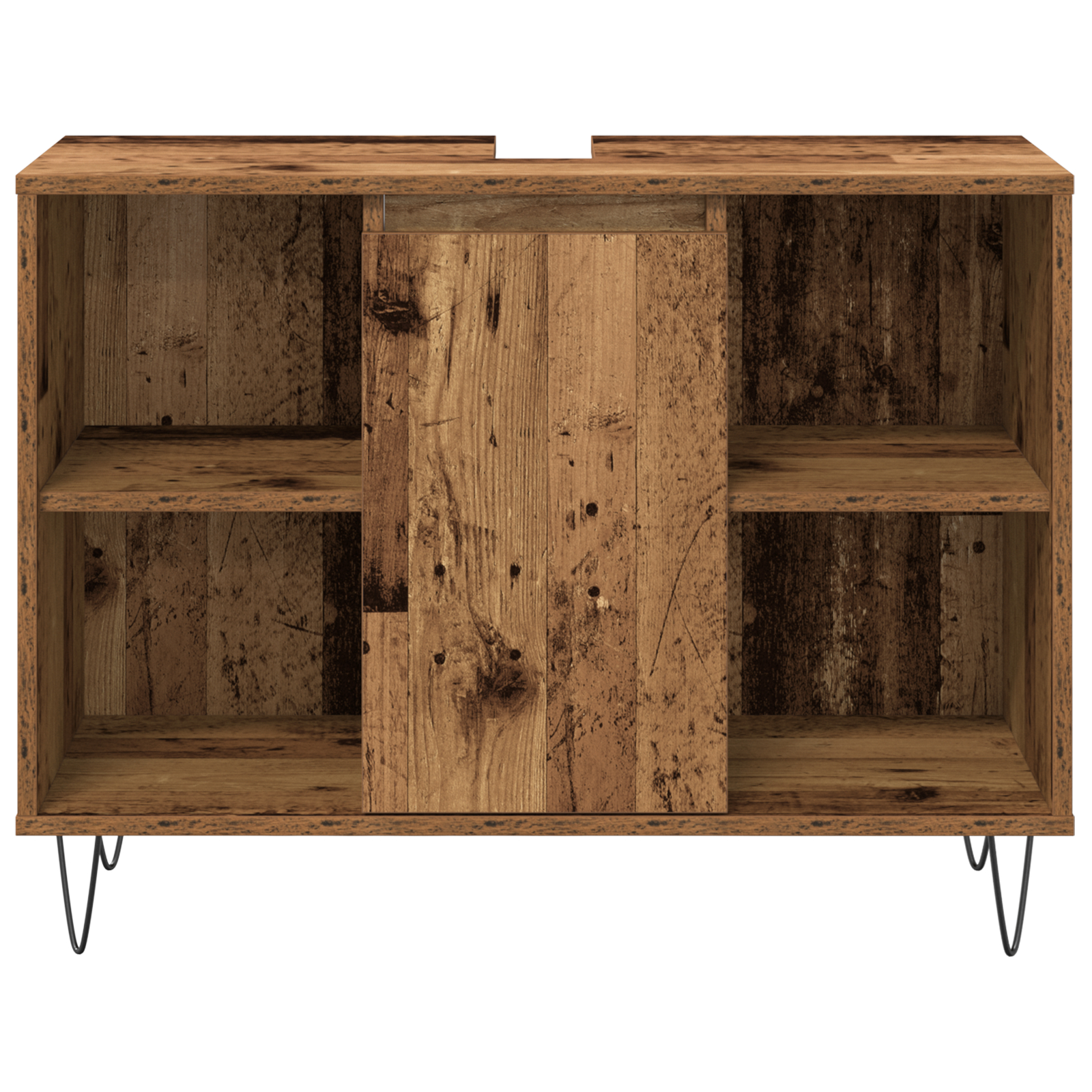 Set Mobilă Baie în 3 Piese Lemn Vechi Lemn Ingineresc [6]