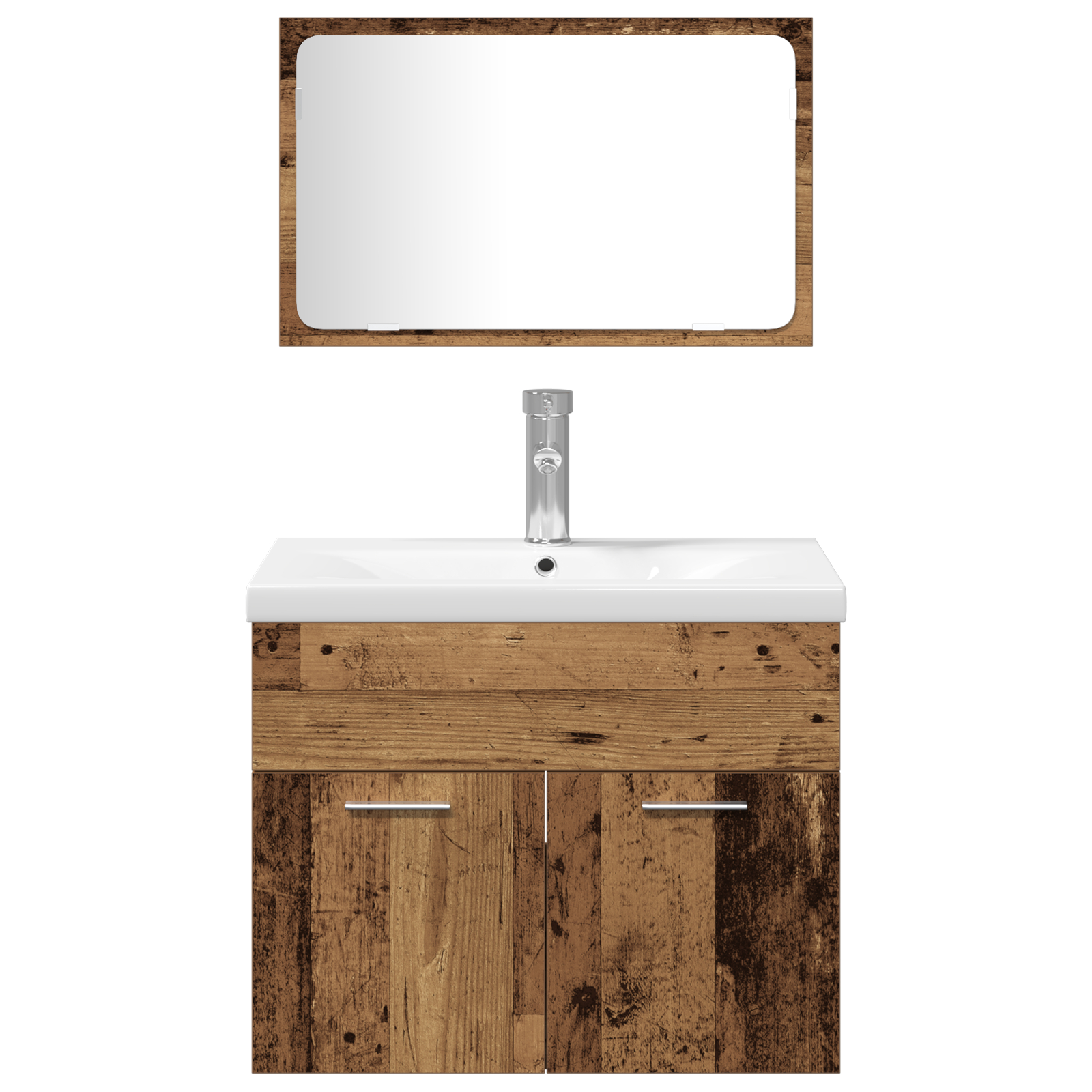 Set Mobilier Baie în 5 Piese Lemn Vechi [7]