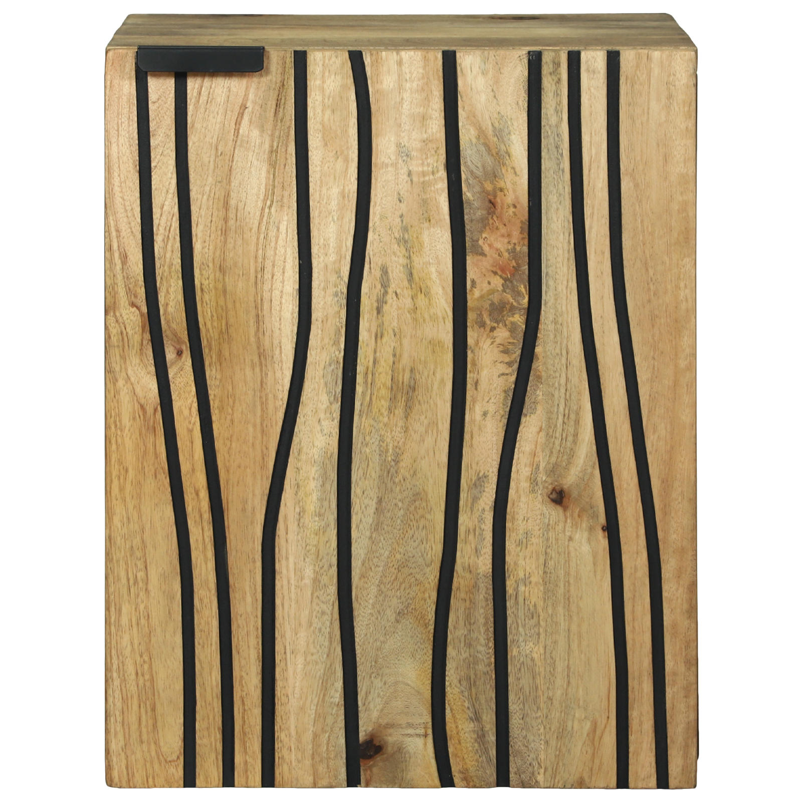 Cabinet de Perete pentru Baie 38x33.5x48 cm Lemn Masiv de Mango și Lemn Inginerit [2]