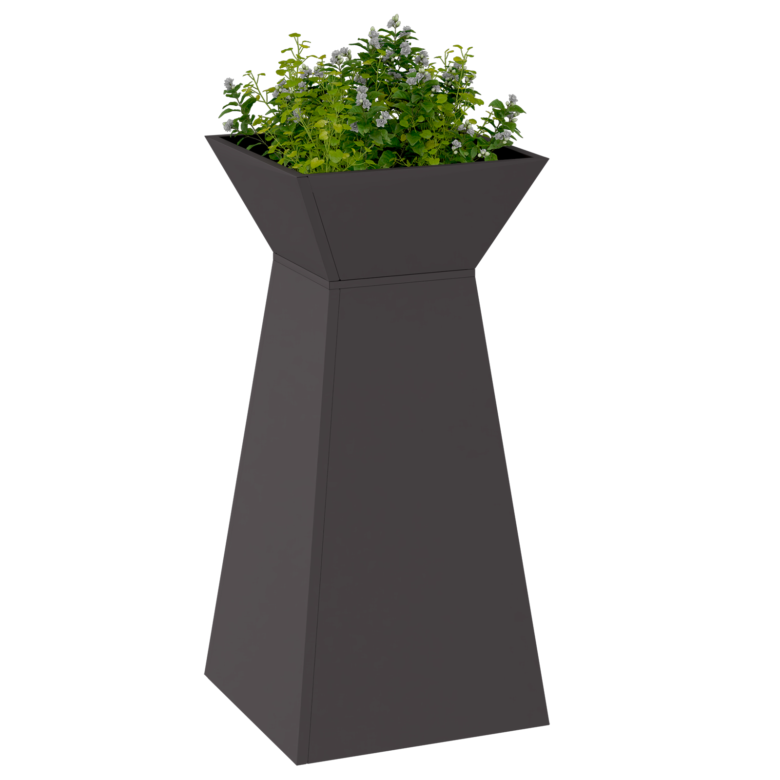 Suport pentru plante Negru Plastic 35 x 35 x 73 cm Ghivece [2]