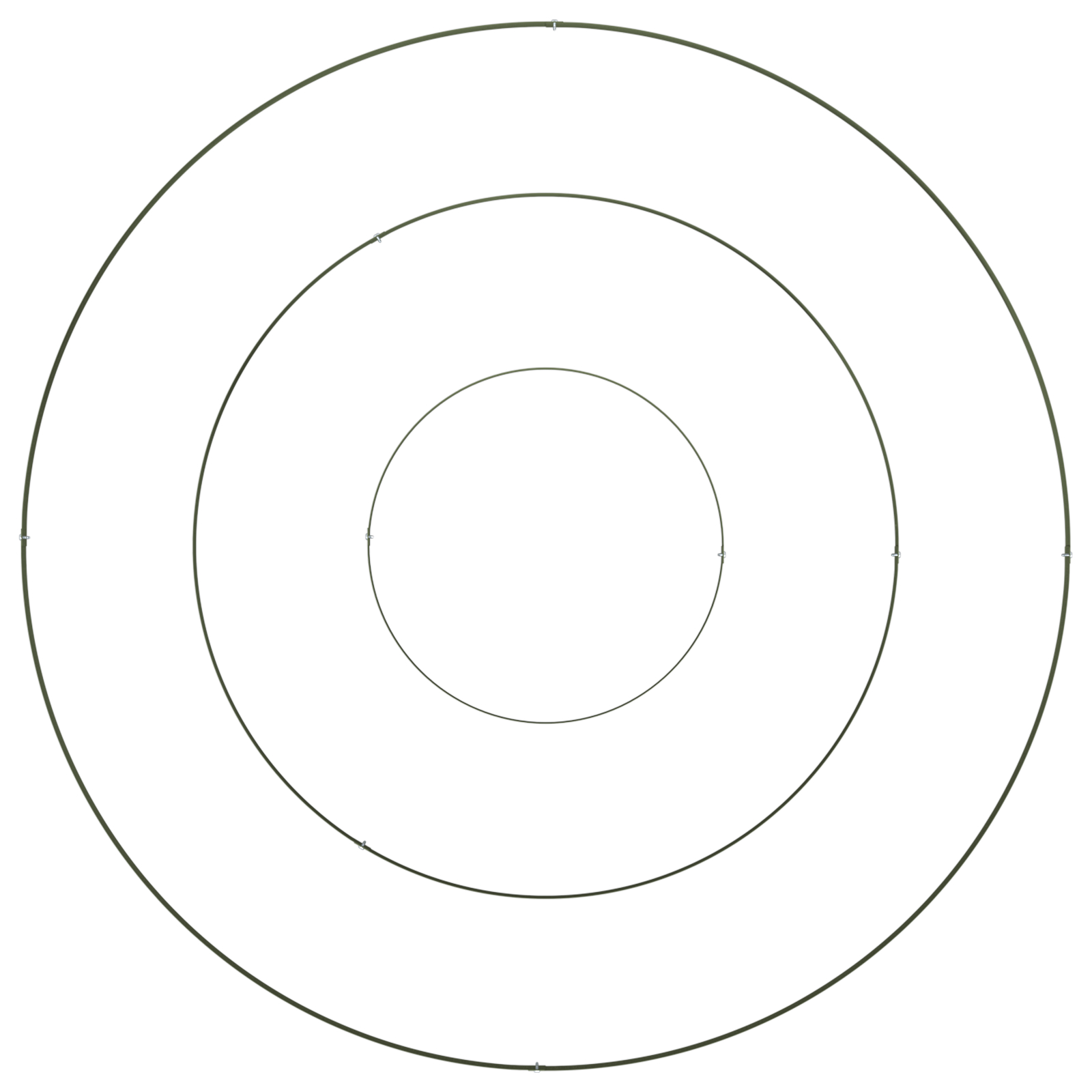 Ghiveci din metal Oțel/Verde măsliniu Ø 120 cm [8]