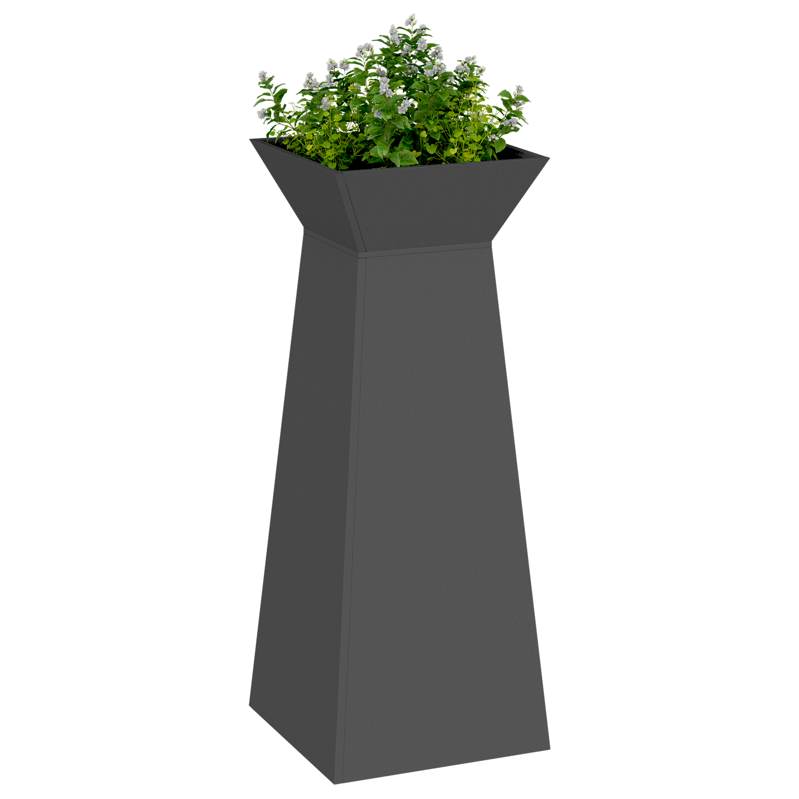 Suport pentru plante Negru Metal 40 x 40 x 101 cm [2]
