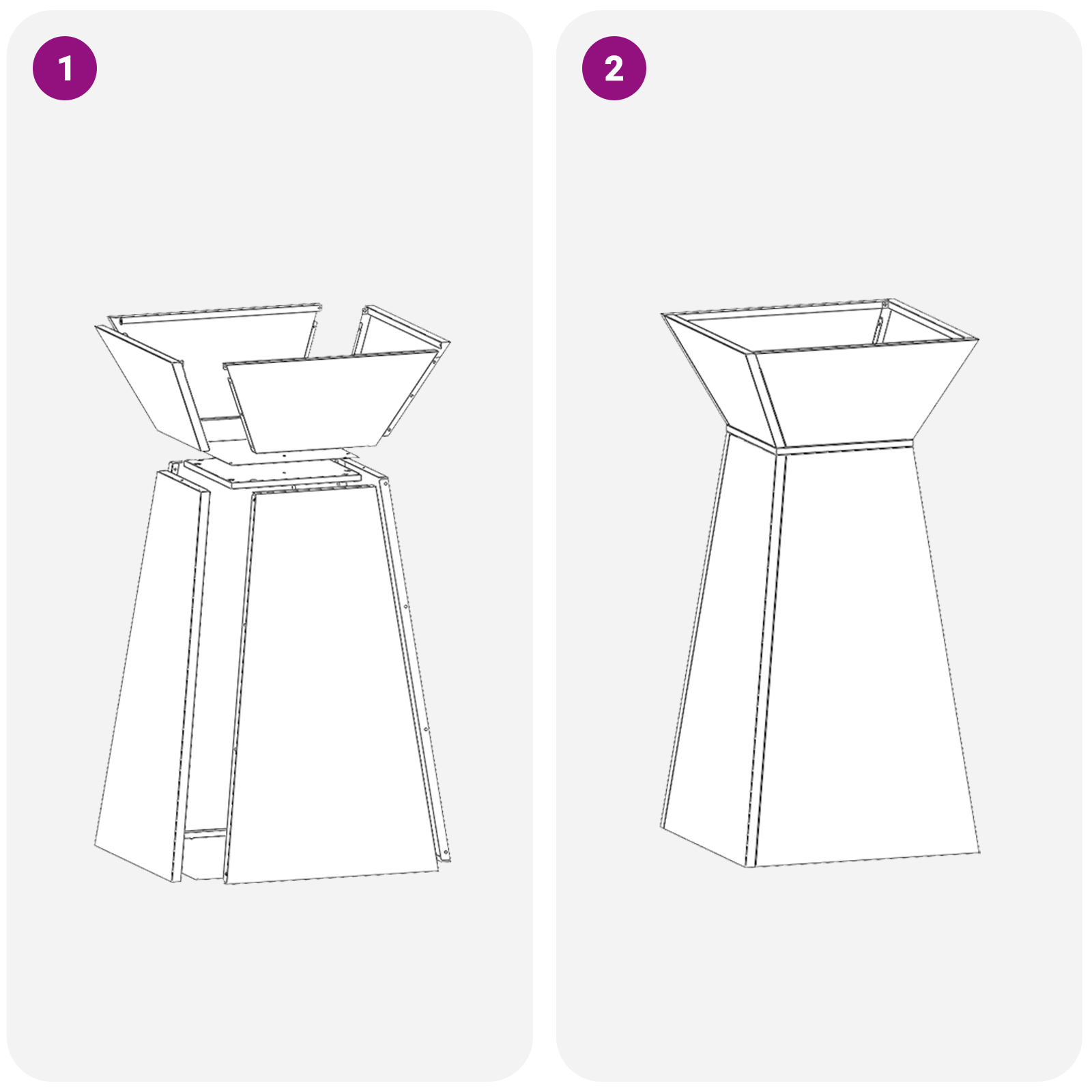 Suport pentru plante Alb Plastic Mediu Inserții decorative [9]