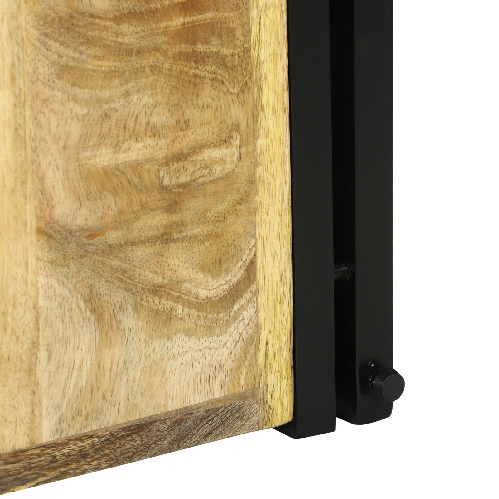 Raft de vin 34.5 x 35 x 39 cm Lemn solid Lemn de mango brut [9]