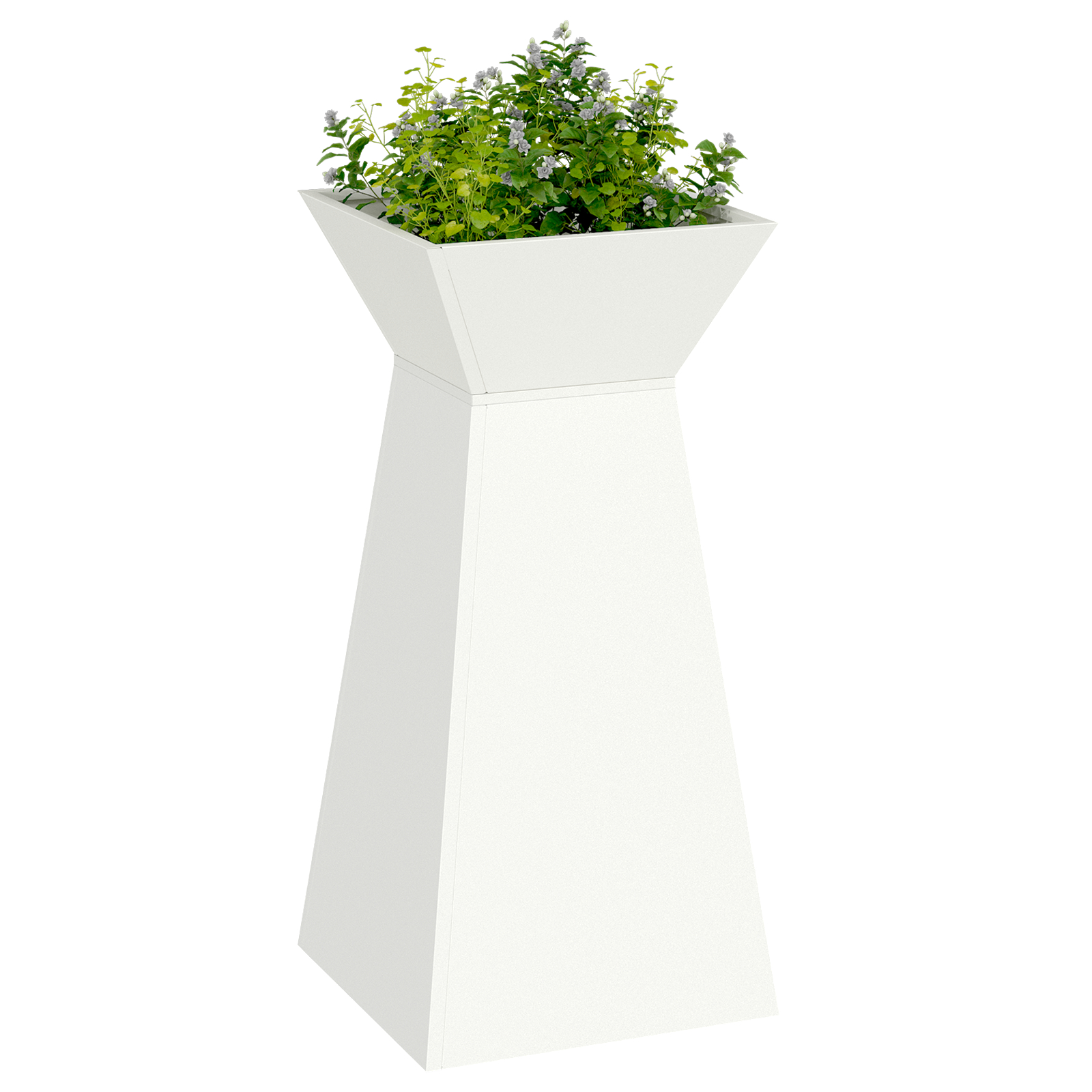 Suport pentru plante Alb Plastic 35 x 35 x 73 cm [2]