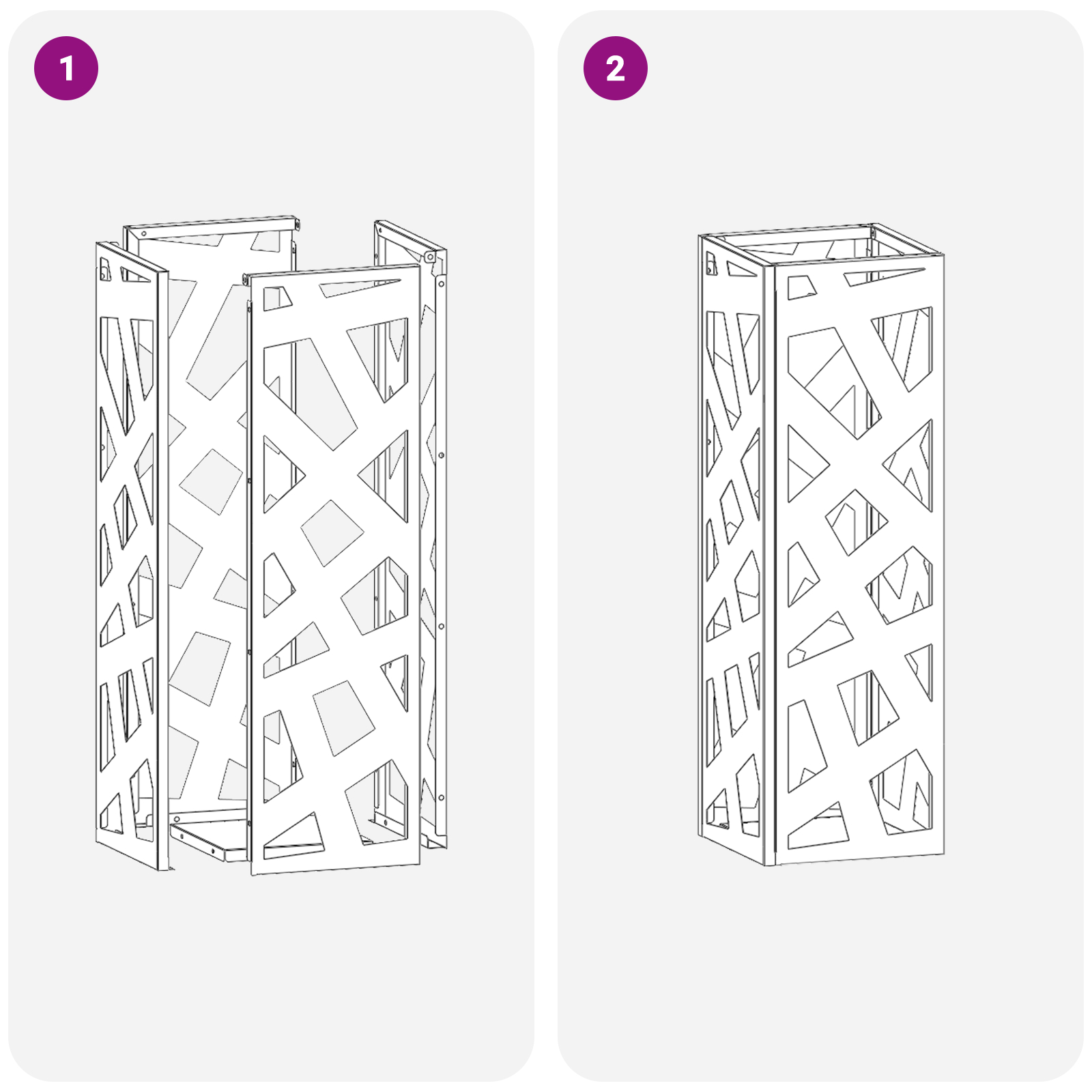 Suport pentru umbrele Alb Metal Standard Suport pentru umbrele [6]