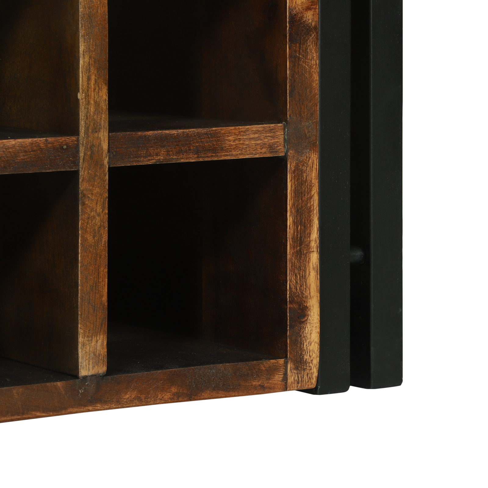 Raft vin 46x35x27.5 cm din lemn recuperat [9]