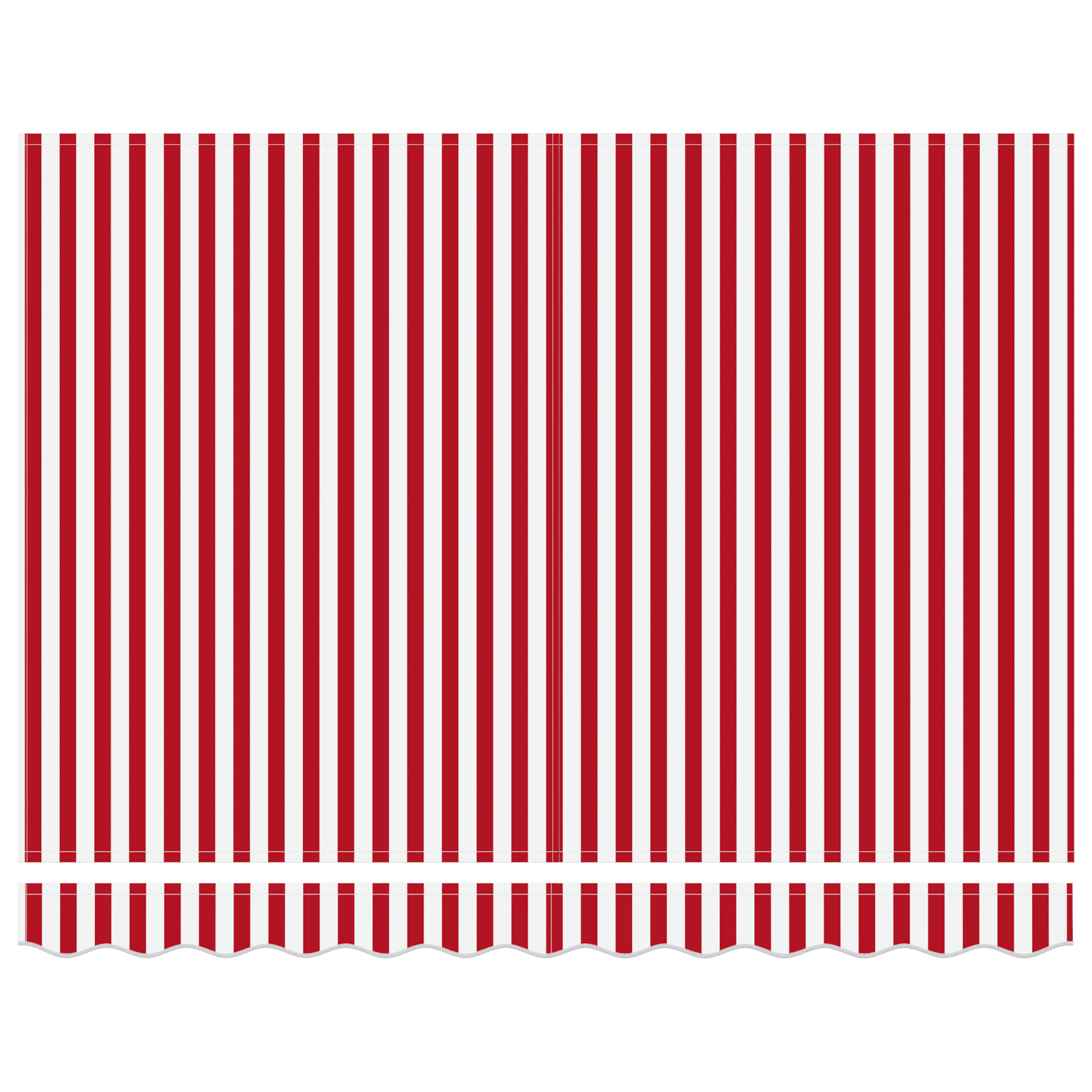 Marchiză retractabilă automată roșie și albă 300x250 cm [7]