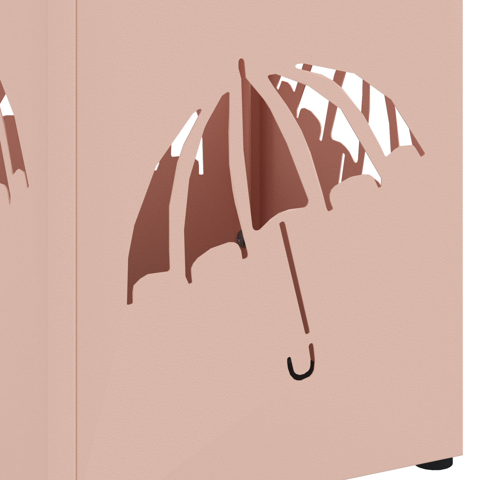 Suport umbrele Roz Metal Mediu Inserții Decorative [5]