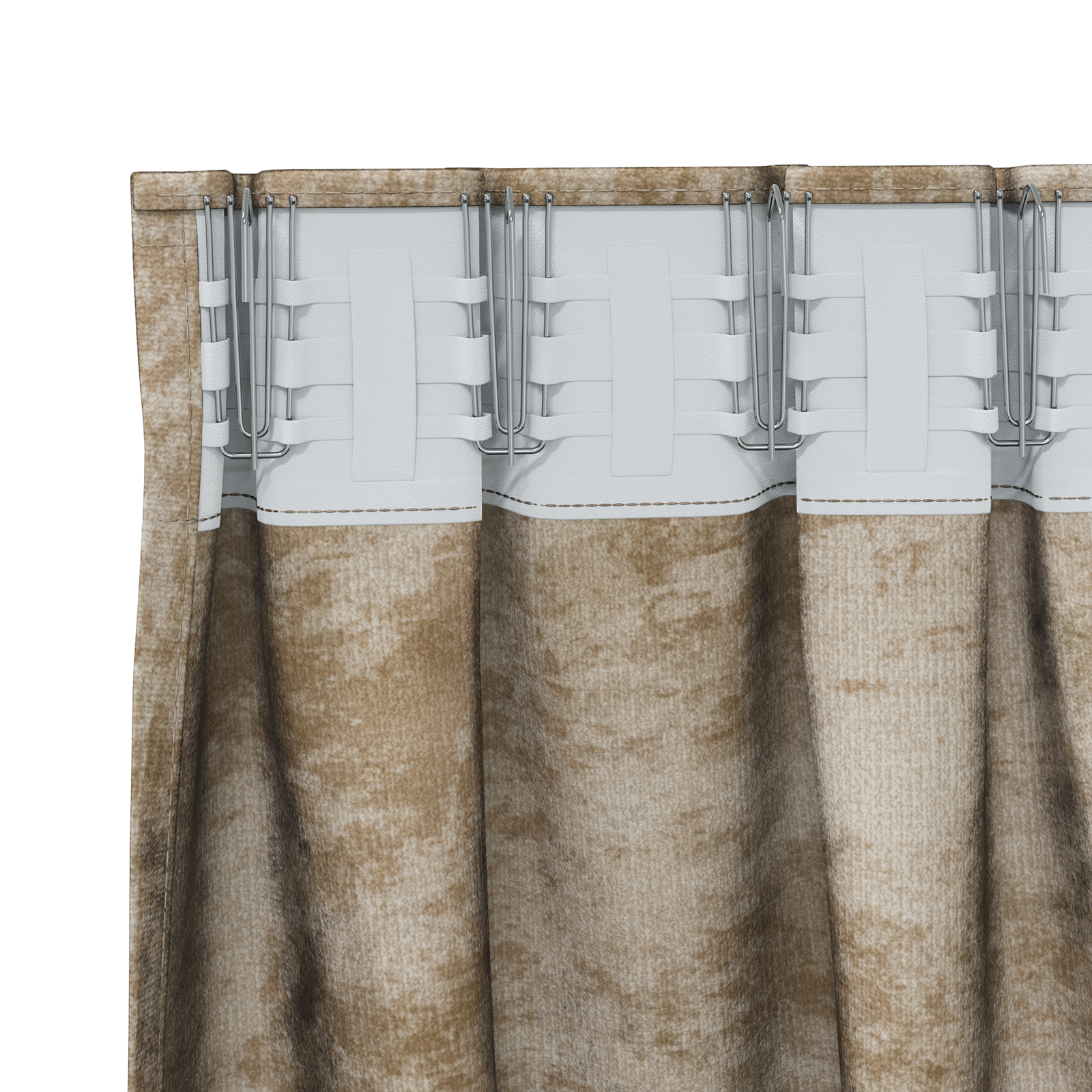 Draperii catifea 2 buc cu buzunare baghetă champagne 225x140 cm [5]