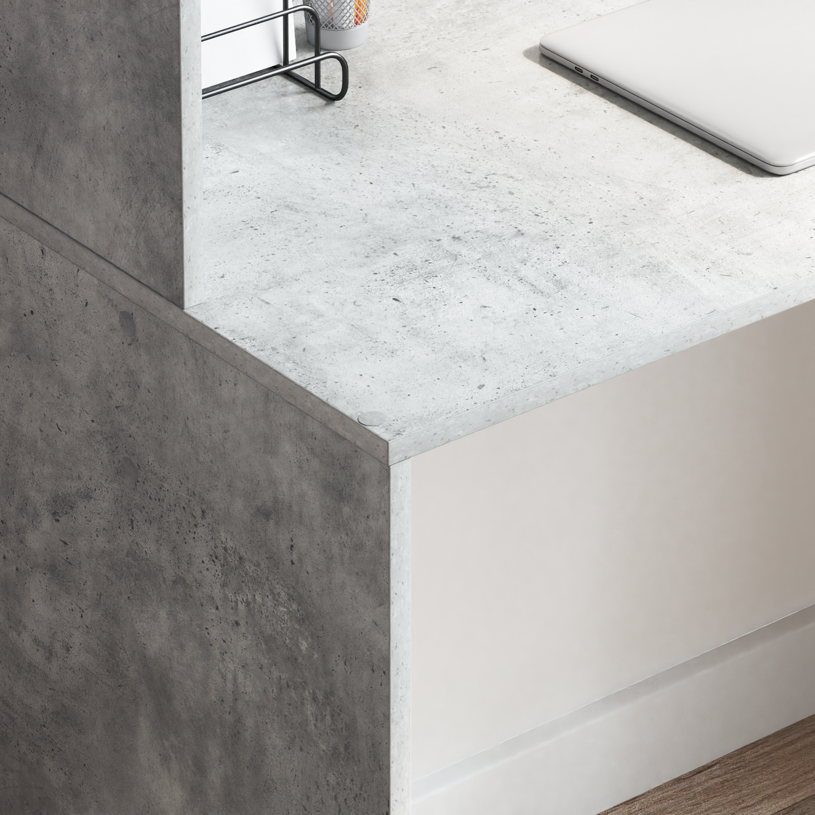 birou de scris gri beton gri beton [3]