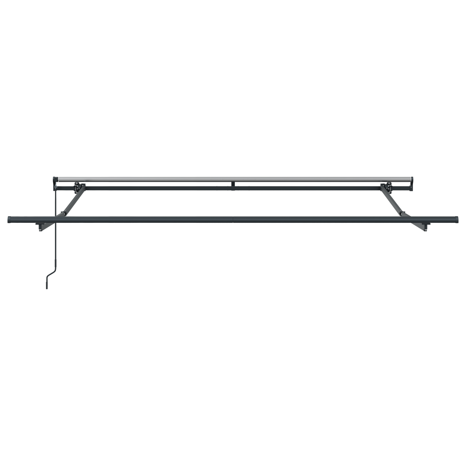 Marchiză manuală retractabilă roșie 300x250 cm, Fabrică de marchize de înlocuire  pentru cadru de 3x2.5 m roșu [7]
