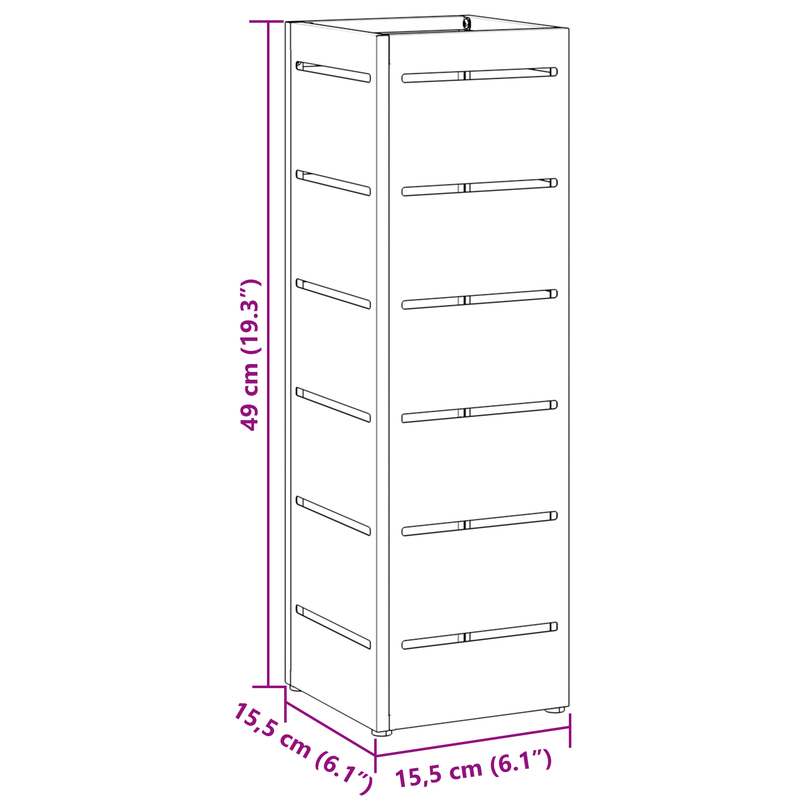 Suport de umbrele Roz Metal Inserții decorative [6]