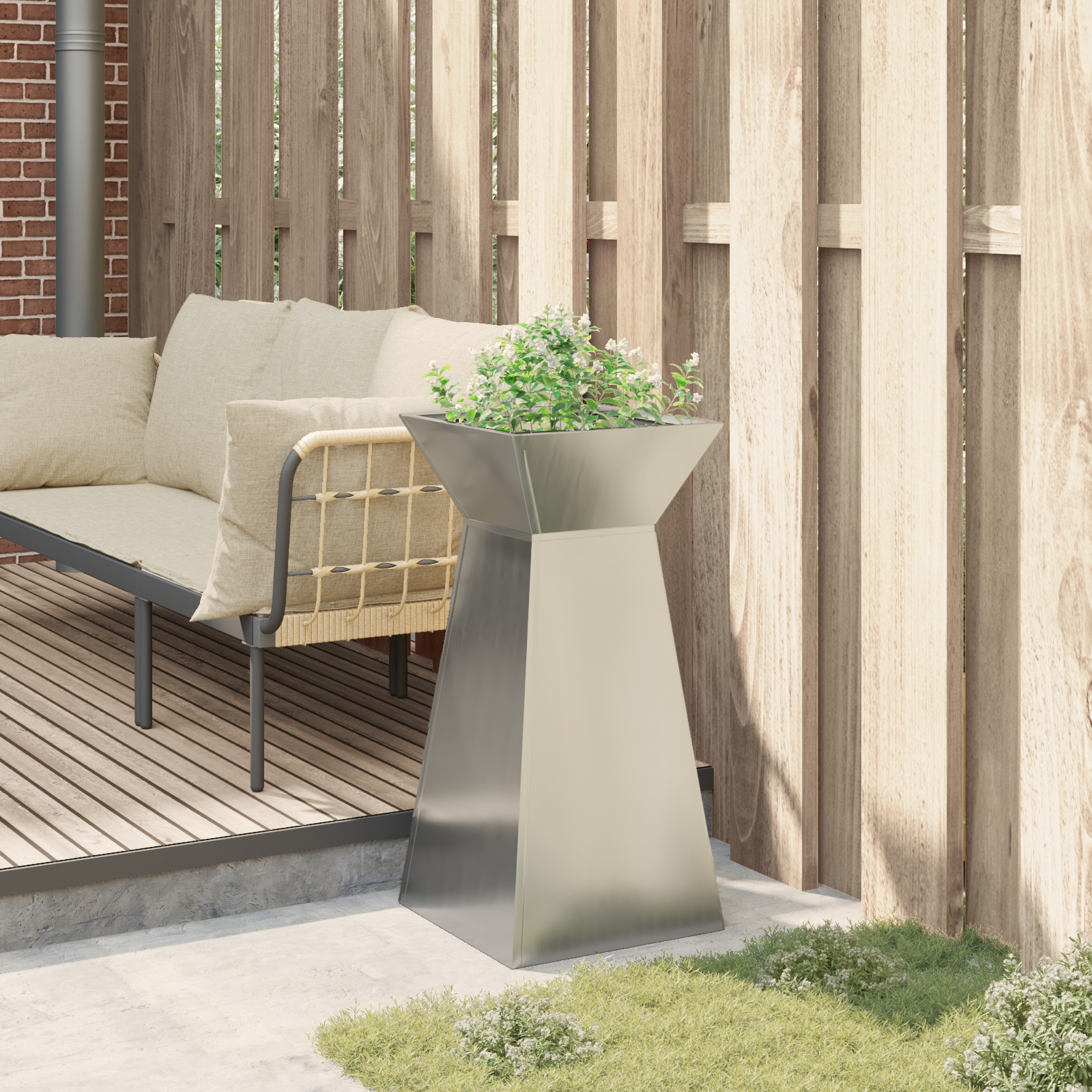 Suport pentru Ghiveci Oțel galvanizat 35 x 35 x 73 cm [4]