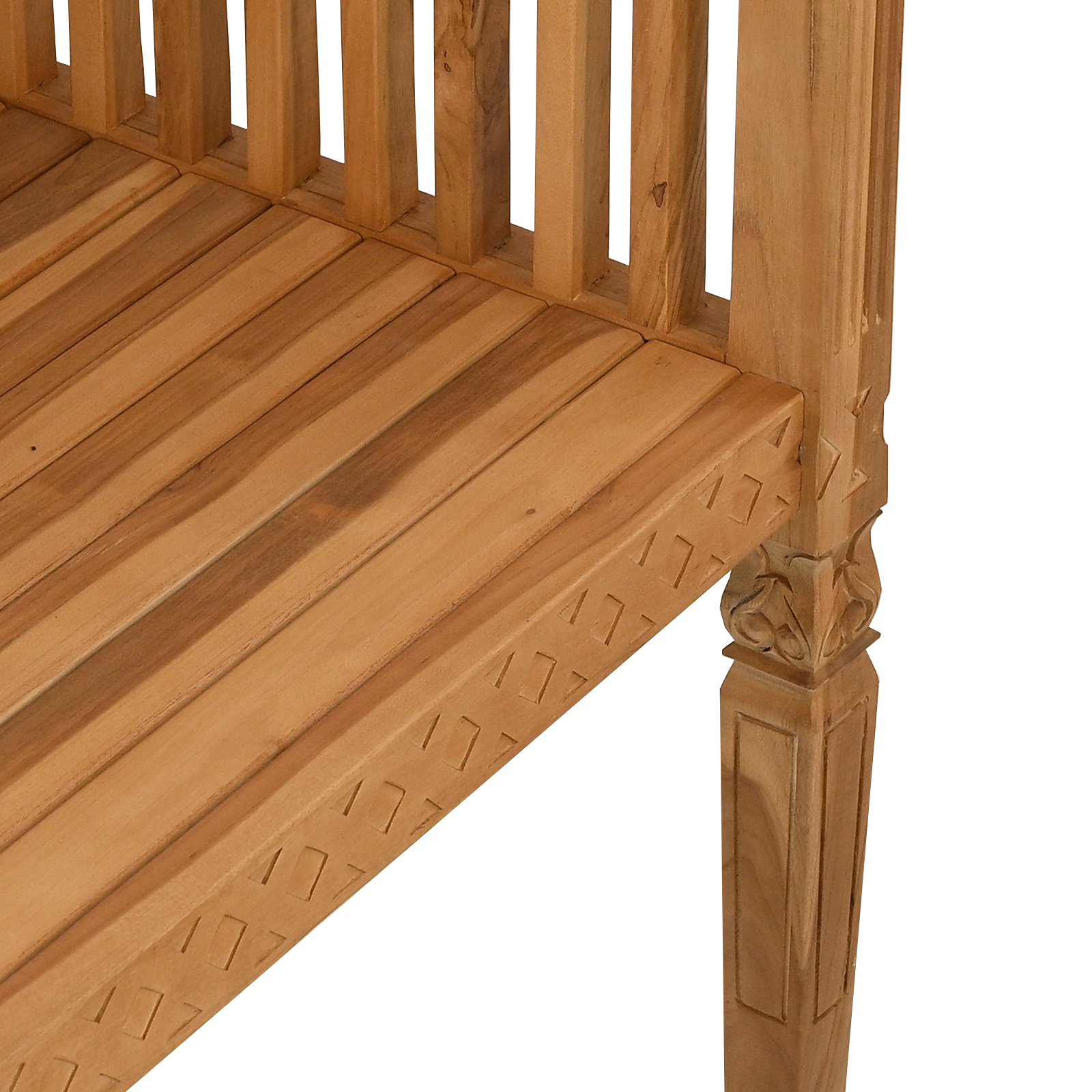 Bancă de Grădină 127.5x52x80 cm Lemn Masiv Tec [9]