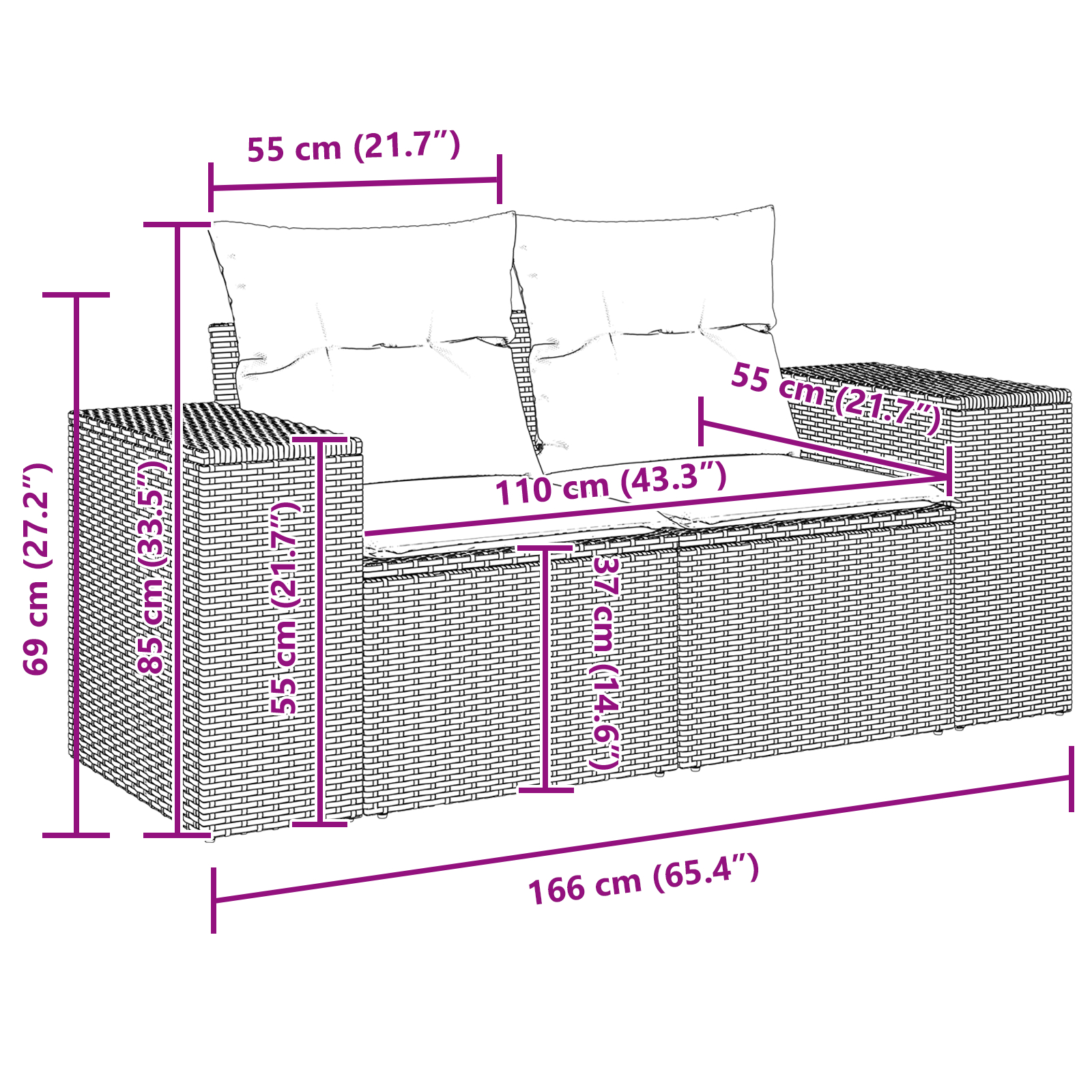 Set canapea grădină 13 piese cu perne Ratan negru Acacia,  Set dining grădină 3 piese cu perne Ratan negru Acacia [10]