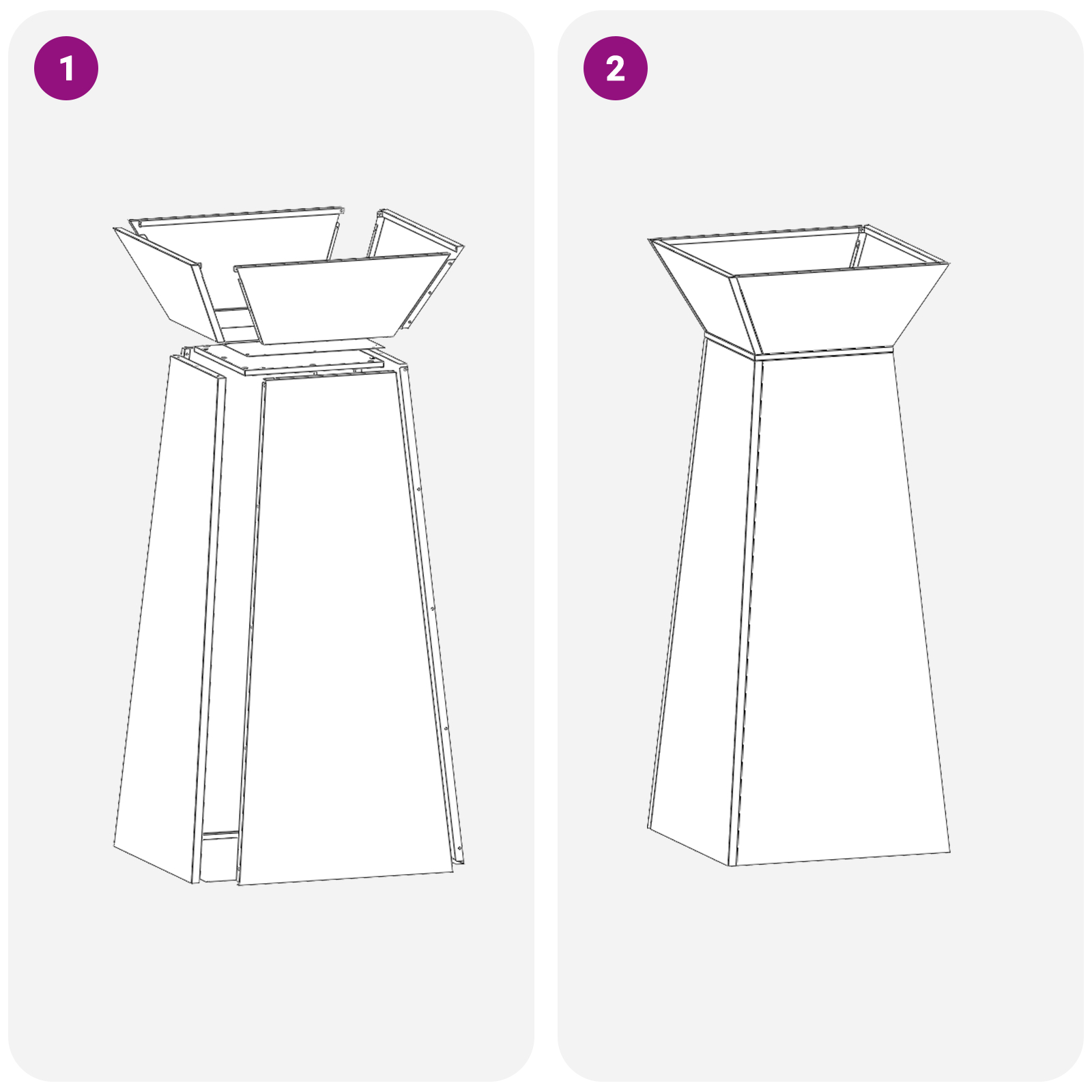 Suport pentru plante Oțel galvanizat 40 x 40 x 101 cm Durabil [10]