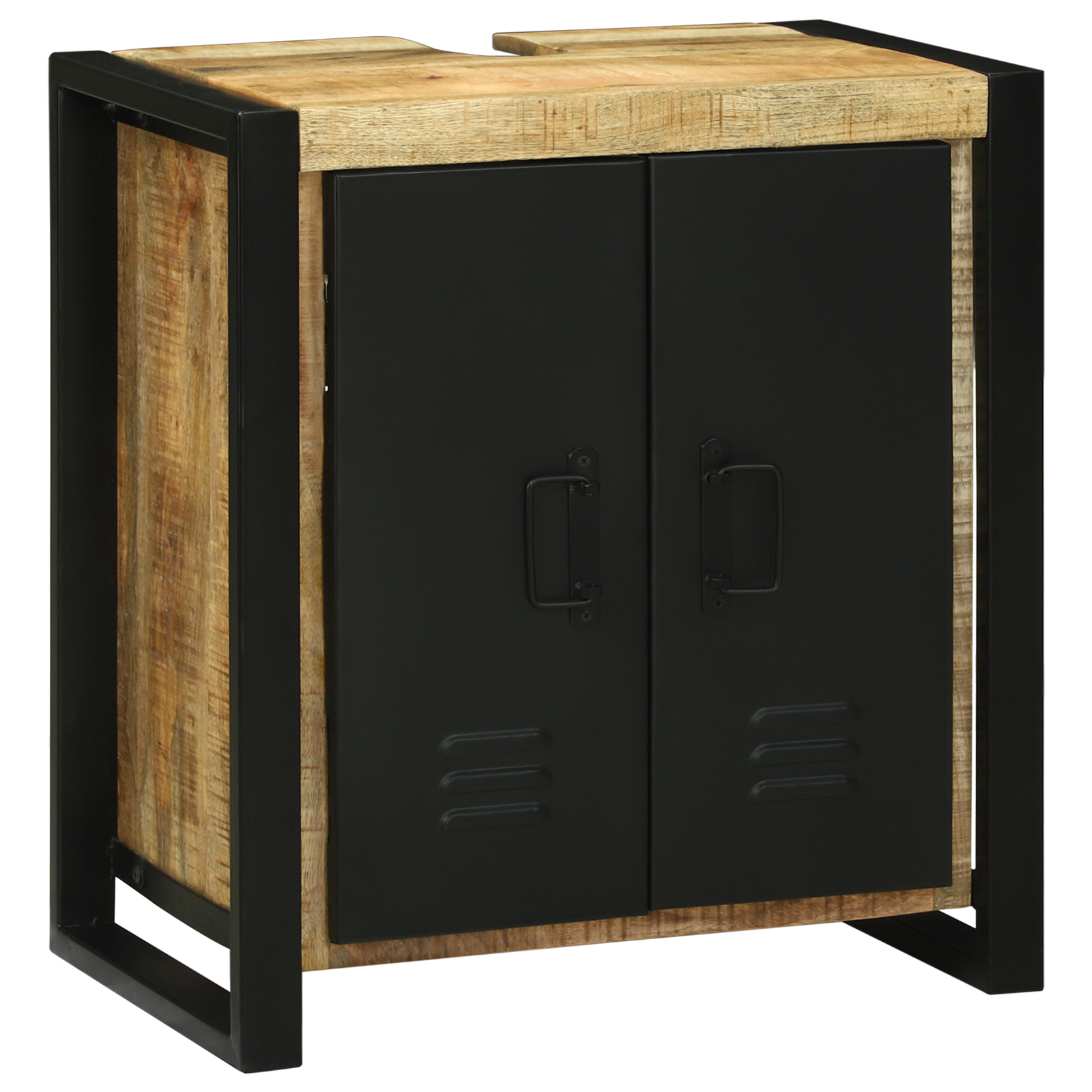 Seturi de mobilier pentru baie - Cabinet Chiuvetă 55x35x60 cm Lemn Solid Mango Brut