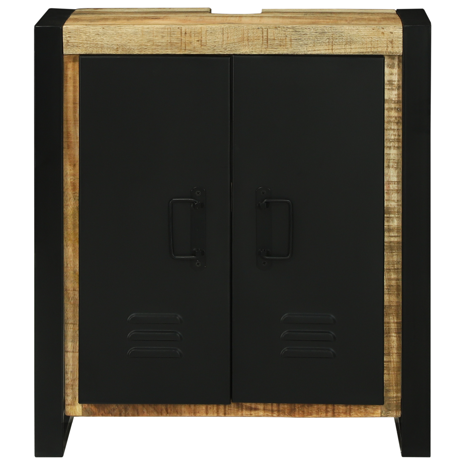 Cabinet Chiuvetă 55x35x60 cm Lemn Solid Mango Brut [4]