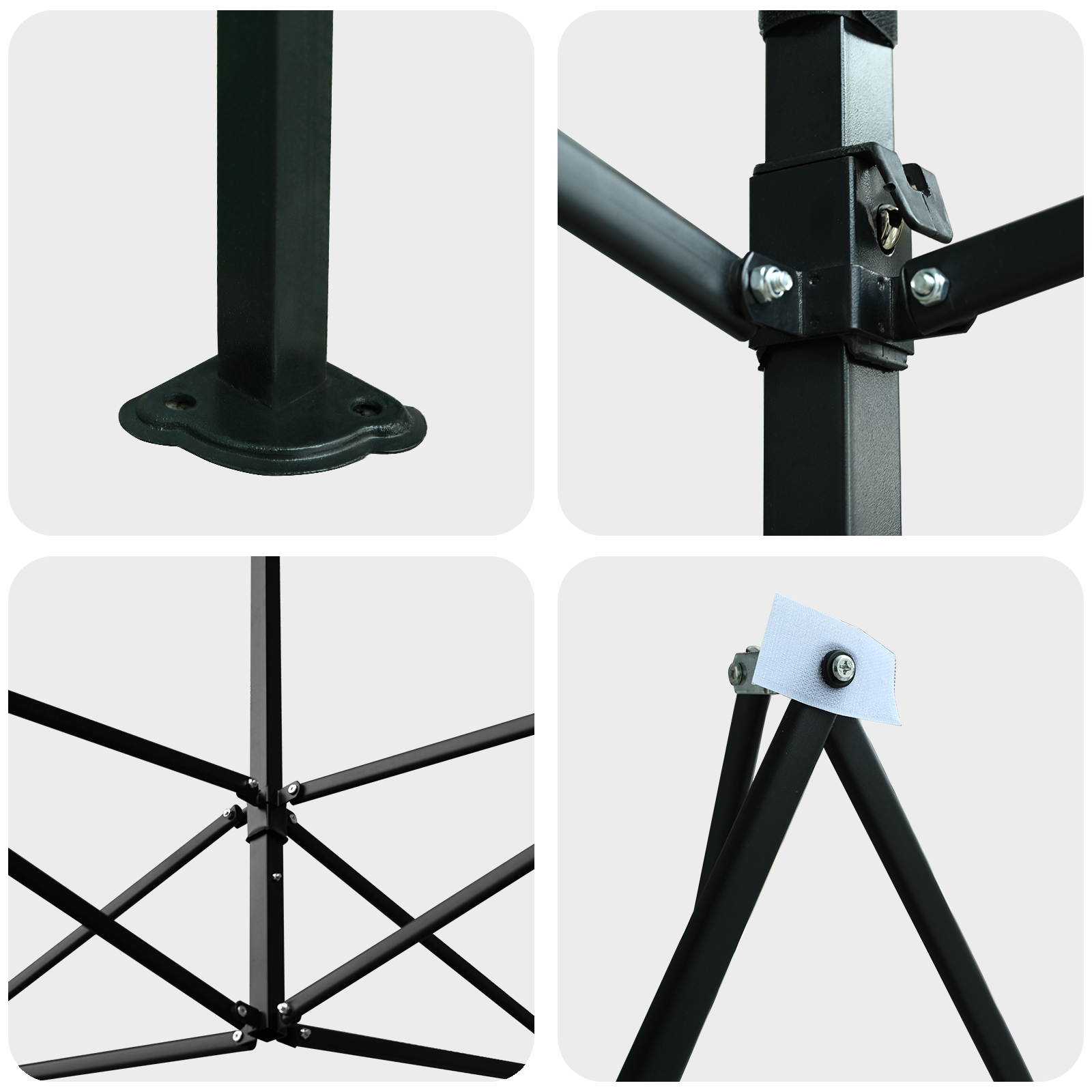 Seră walk-in cu cadru pliabil Verde 430x290x315 cm Oțel [6]